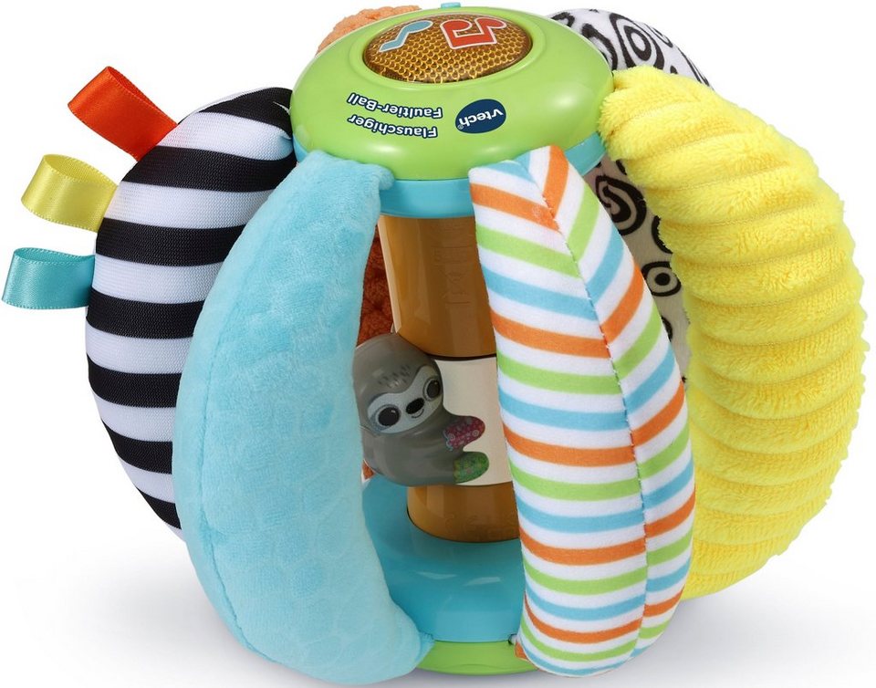 Vtech® Lernspielzeug Vtech Baby, Flauschiger Faultier-Ball,  Unterschiedliche Stoffe und Oberflächen regen den Tastsinn an