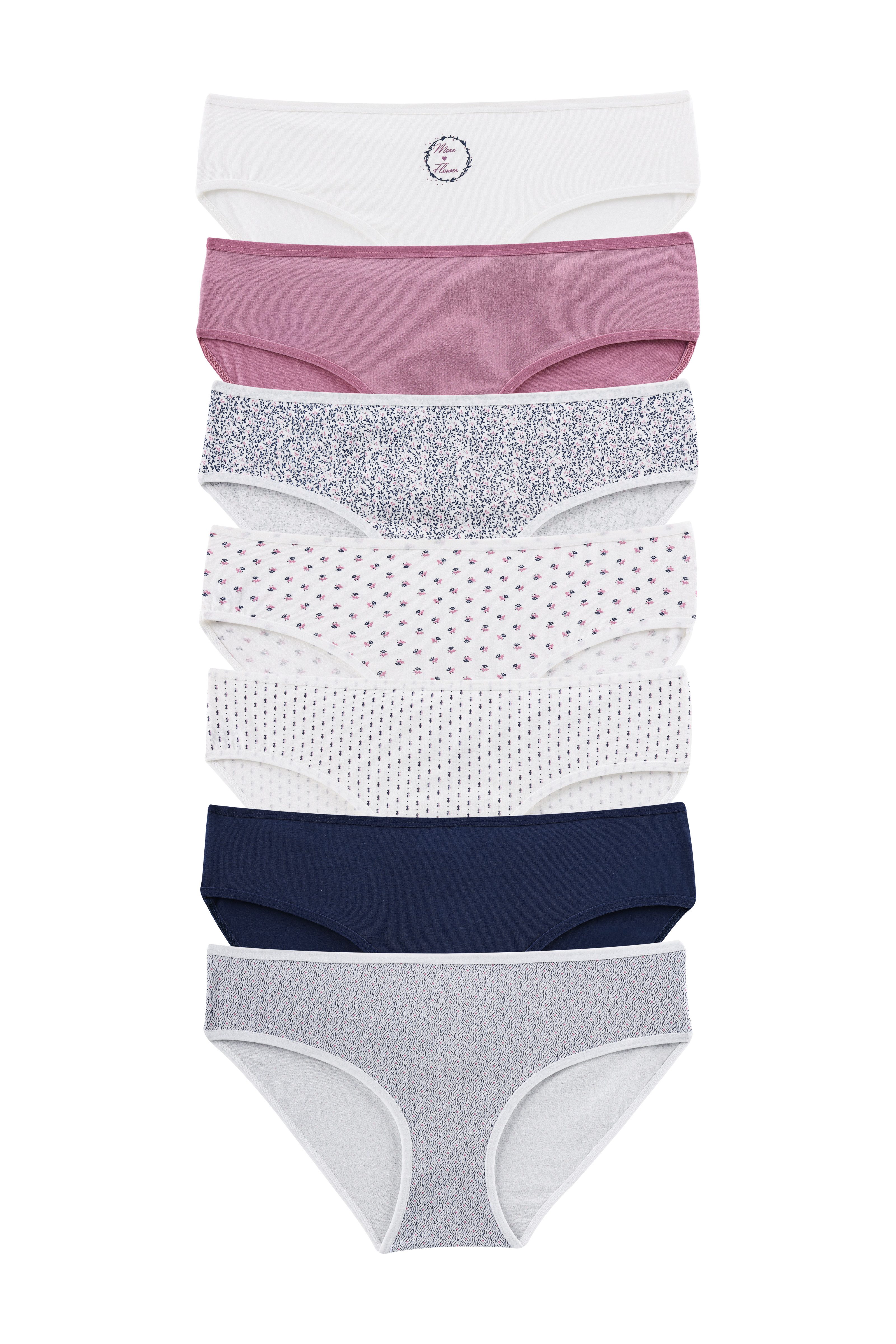 Dominant Bikinislip Damenunterwäsche (Packung, 7-St) aus elastischer Baumwo günstig online kaufen