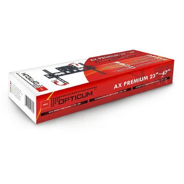RED OPTICUM AX Premium 23 - 47 Zoll TV-Wandhalterung, (bis 47 Zoll, schwenkbar neigbar - 23-47 Zoll - Vesa 400×400 max)