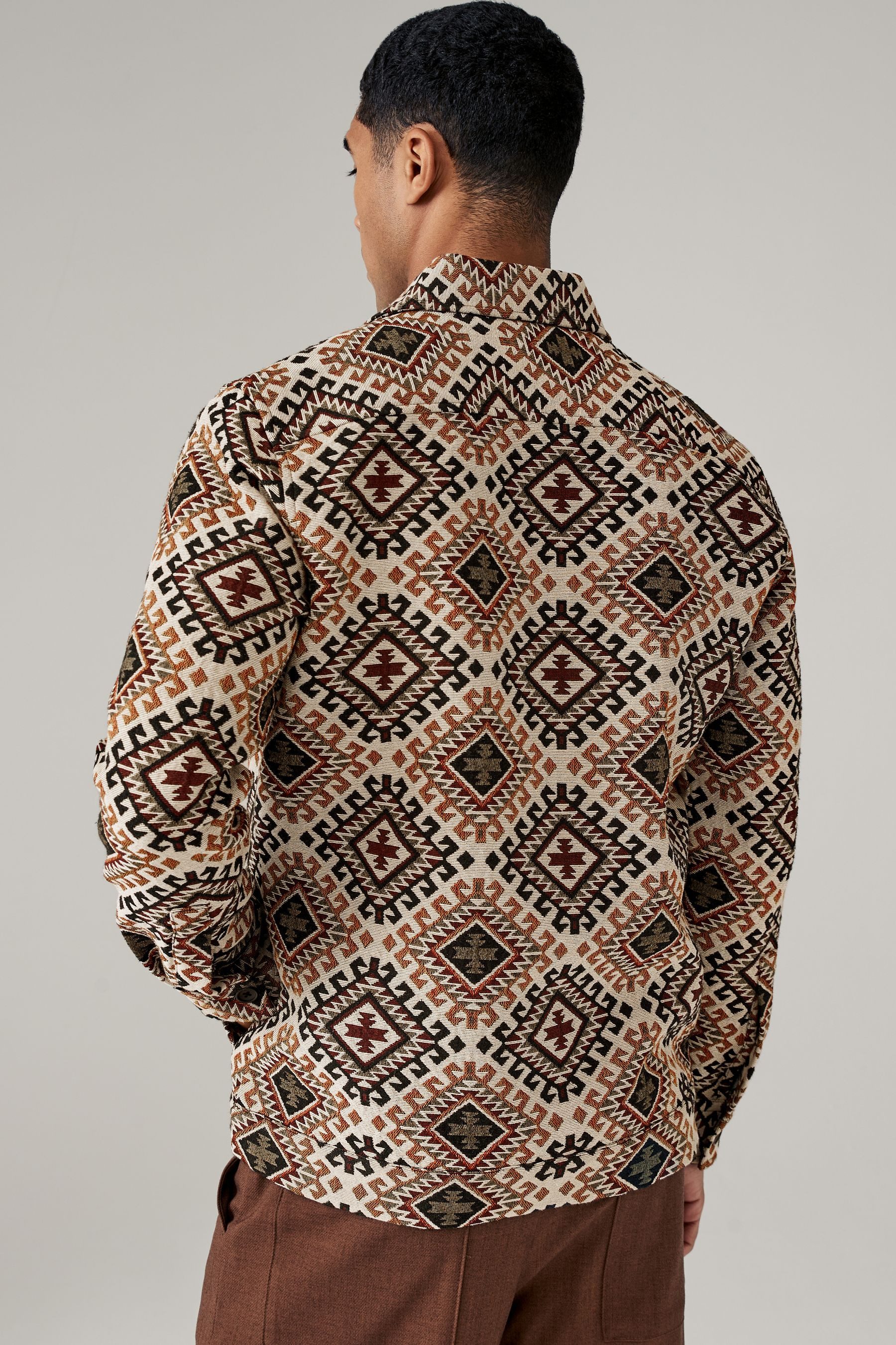 Next Hemdjacke Hemdjacke mit Gobelin-Muster (1-St) günstig online kaufen