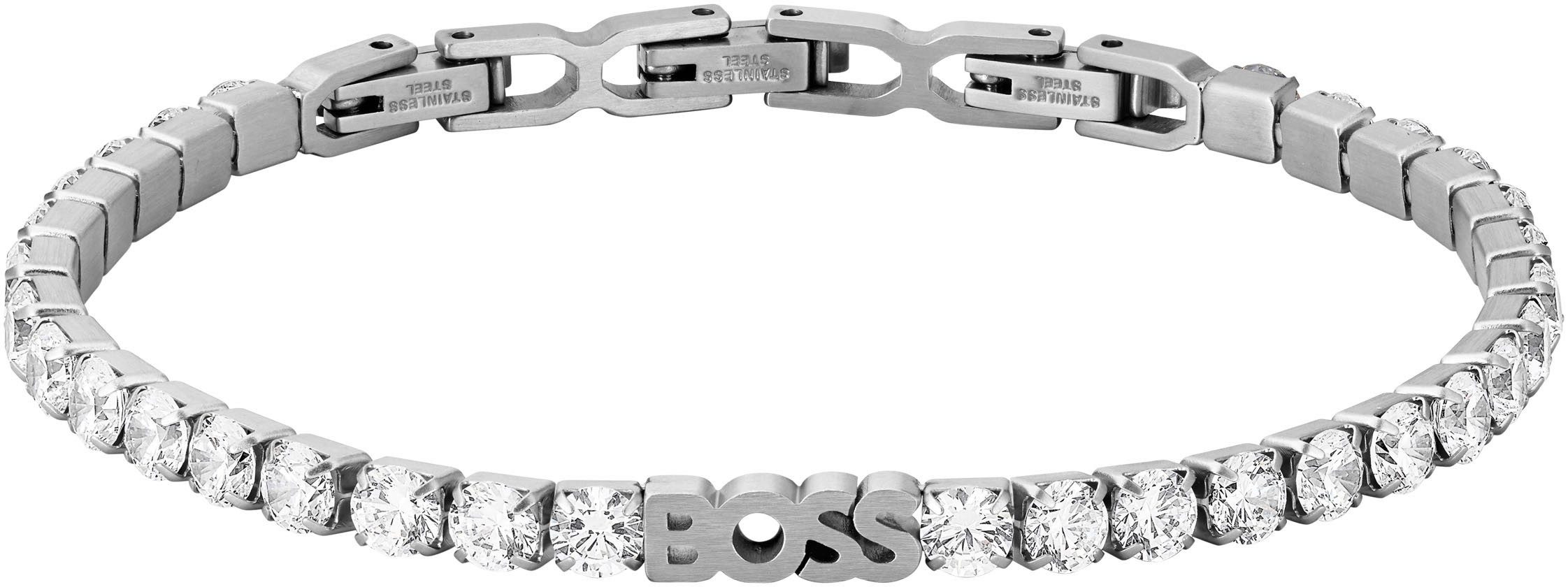 BOSS Tennisarmband KASSY GLOW, 1580707, 1580708, mit Zirkonia (synth)