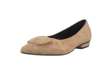 Andres Machado AM5541 Ante Beige Ballerina