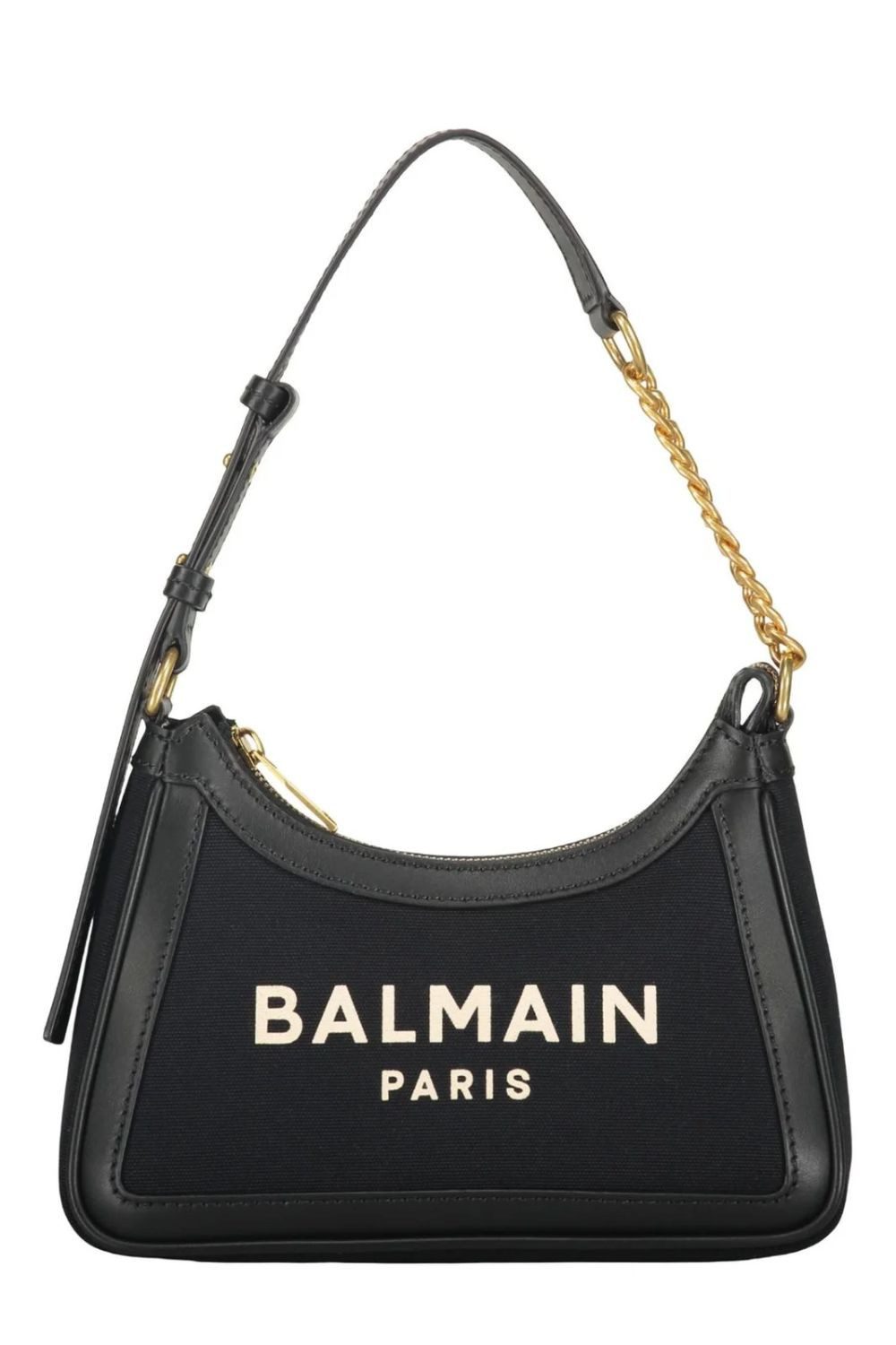 Balmain Schultertasche Zip-Up B-Army
