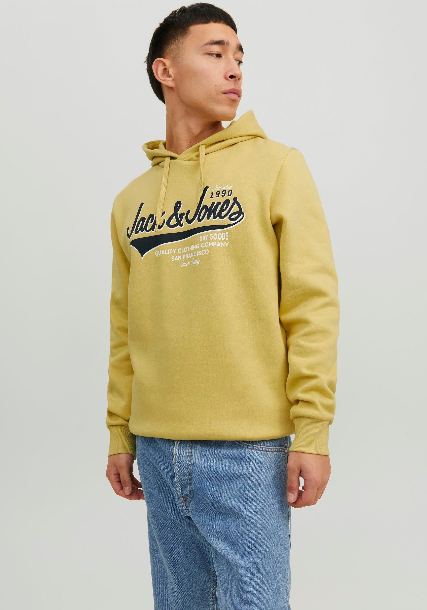 Jack & Jones Kapuzensweatshirt LOGO SWEAT HOOD jojoba | 