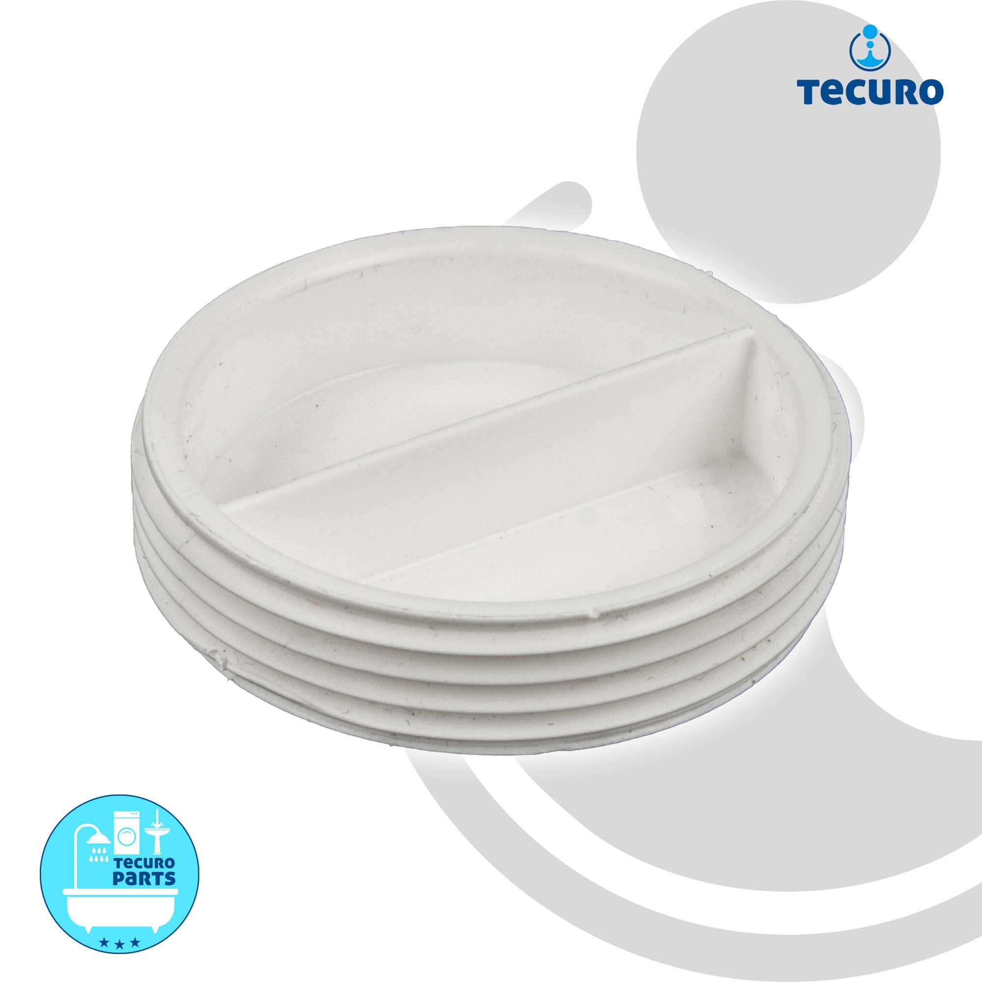 tecuro Siphon Keildichtung - Klemmdichtung NW 32 mm, mit Haltering für Siphon