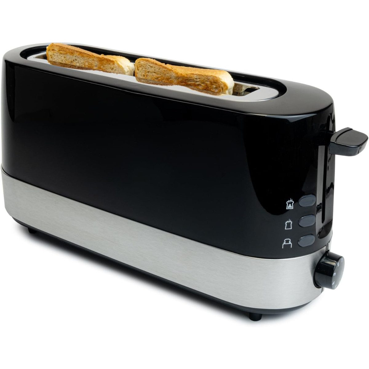 KORONA Toaster Langschlitz-Toaster 23 cm mit Brötchenaufsatz und Bräunungsstufen
