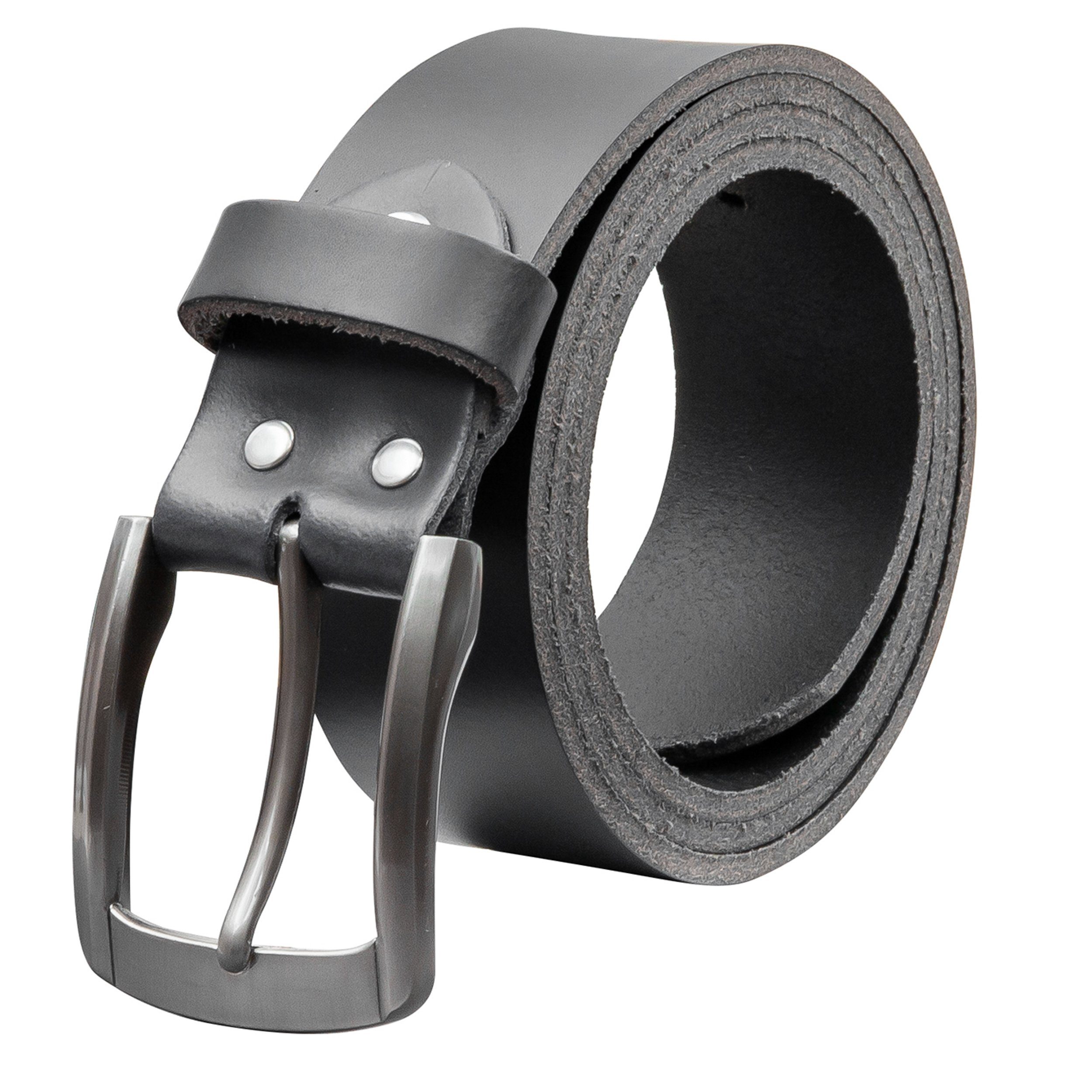 Ledergürtel OM560-PL-Schwarz