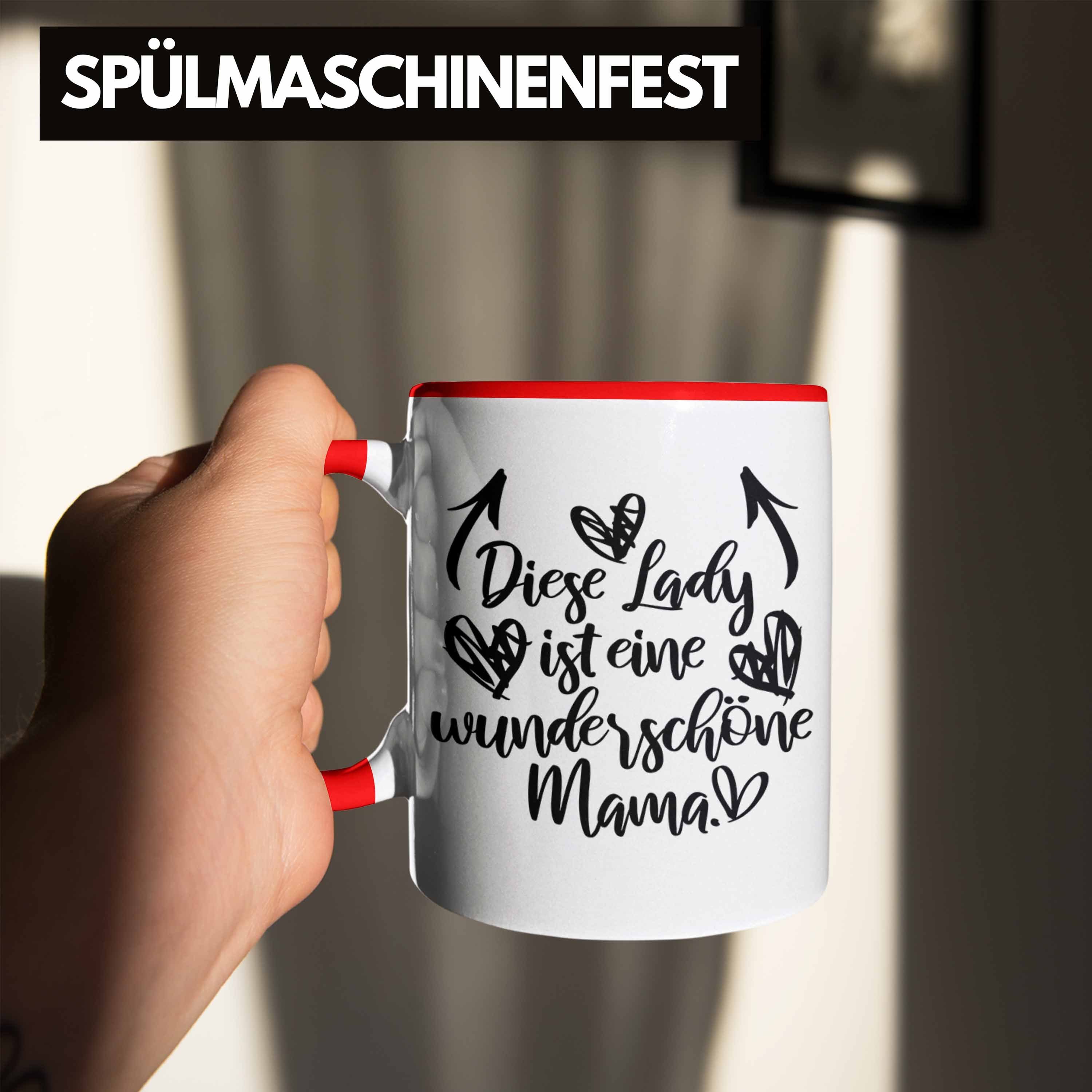 - Geschenk Rot Mutter Geschenkidee Tasse Kaffeetasse Spruch Trendation Mama Tasse mit Trendation Wunderschöne Muttertag
