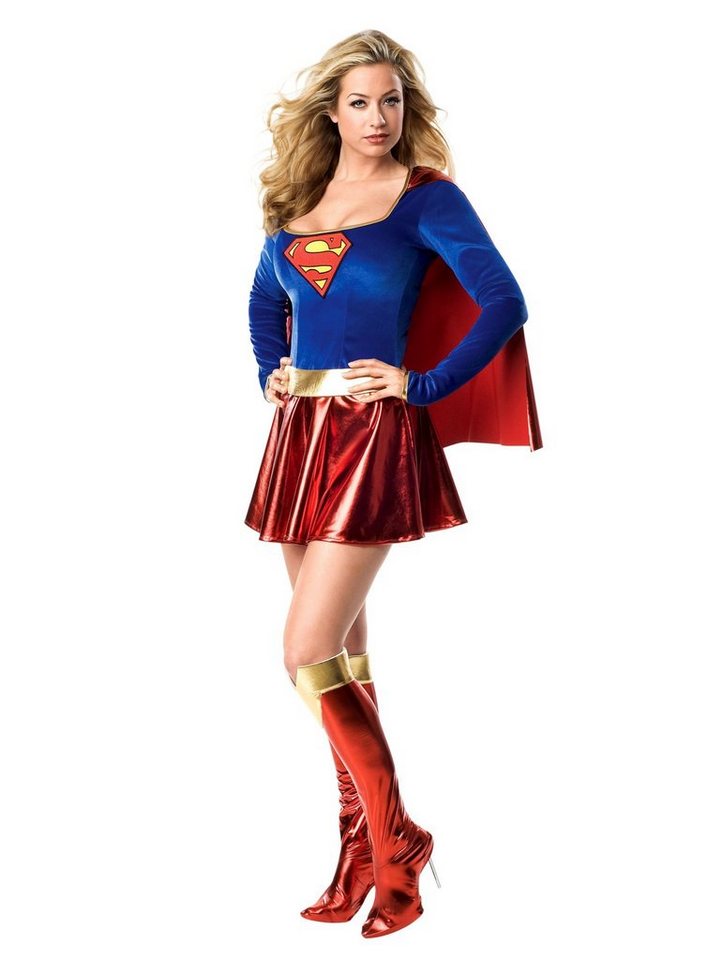 Rubie´s Kostüm Supergirl Kostüm Karneval, Original lizenziertes DC Comcis Supergirl Kostüm