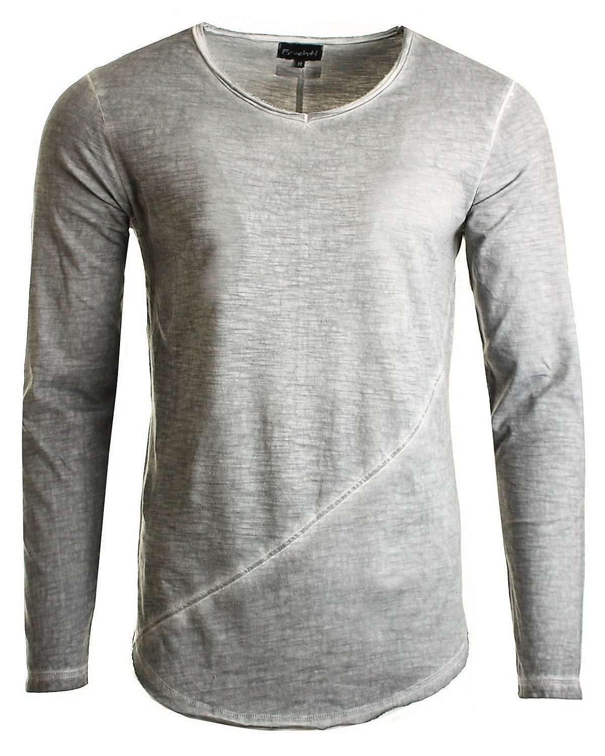 Longsleeve Früchtl Herren Langarmshirt, dark-grey, L