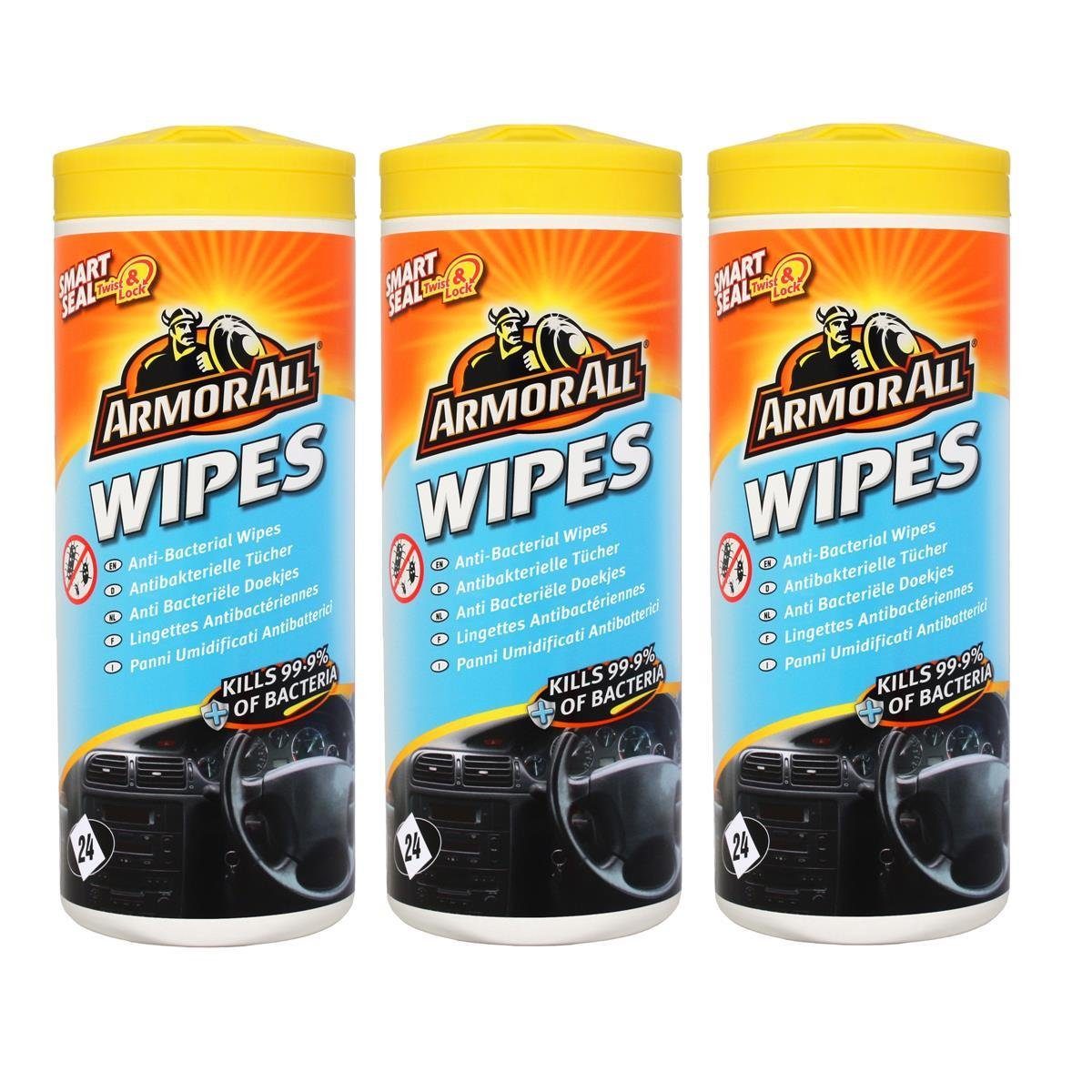 Armor All Armor All Wipes 24 Reinigungs-Tücher (3er Pack) Reinigungstücher