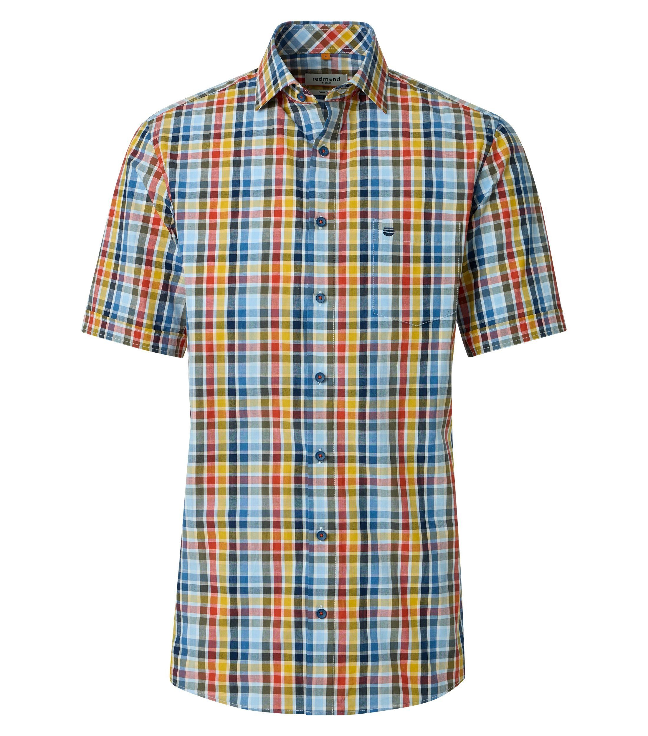 Kurzarmhemd kariert Comfort Fit