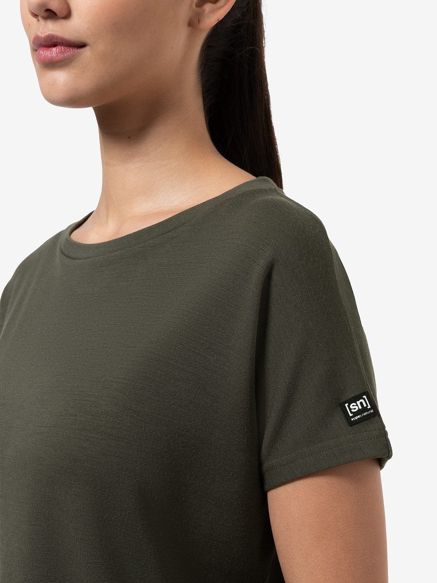 SUPER.NATURAL T-Shirt für Damen, Merino COSY SHIRT atmungsaktiv, casual günstig online kaufen