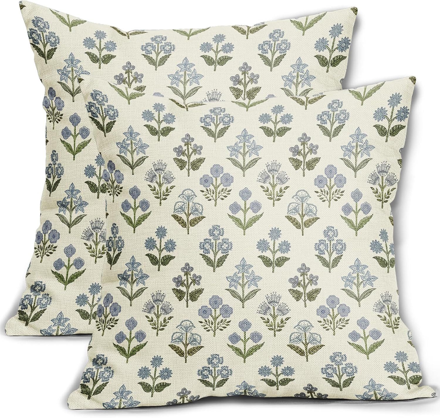 Zaewry Kissenbezug Vintage-Blumen-Kissenbezug, Boho-Kissenbezug, (1 Stück), geeignet für Outdoor- und Landhausstil-Wohnraumdekoration