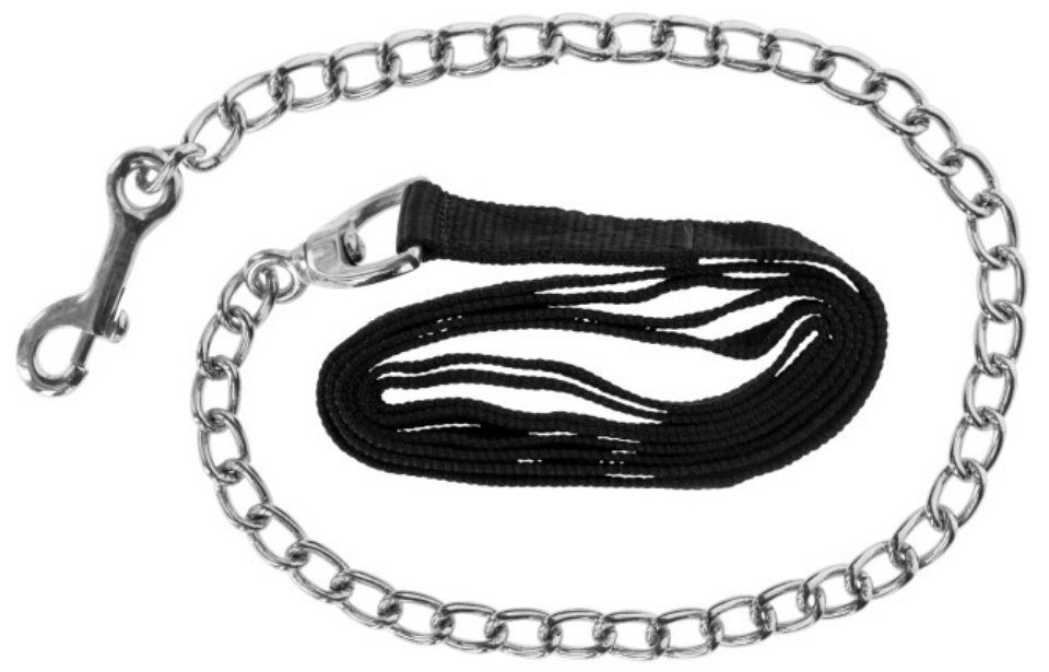 Kerbl Führleine Führleine mit Kette 250 cm schwarz 32147, (1-tlg)