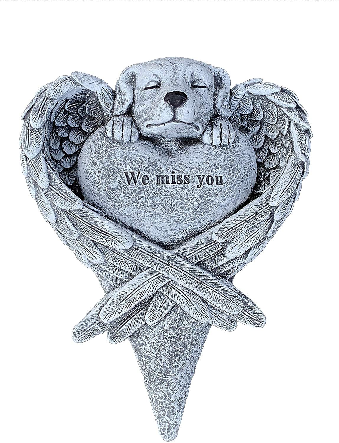 Stone and Style Gartenfigur Grabschmuck Hund günstig online kaufen