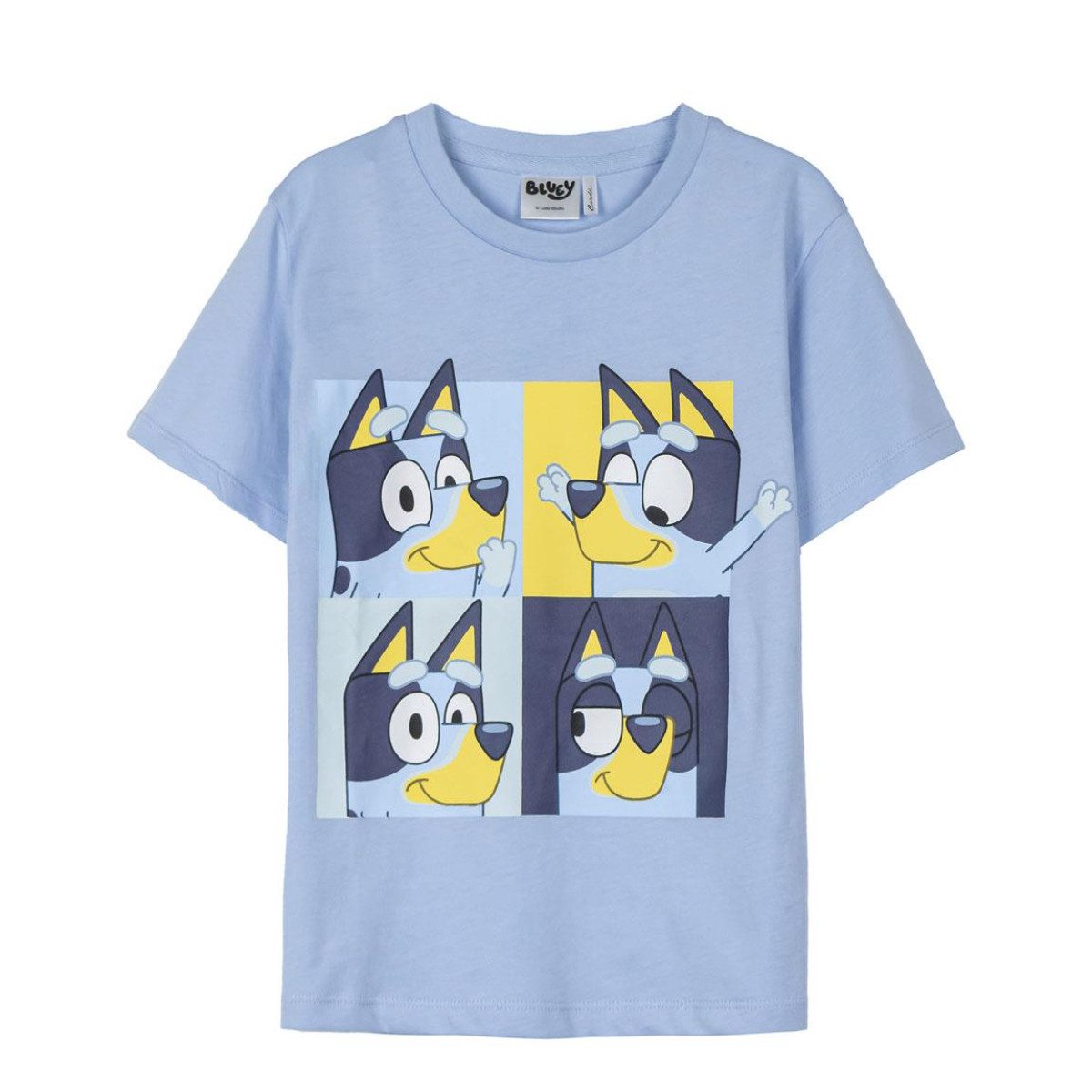 T-Shirt Bluey Kinder T-Shirt kurz 100 % Baumwolle Sommer Shirt Mädchen Jungen