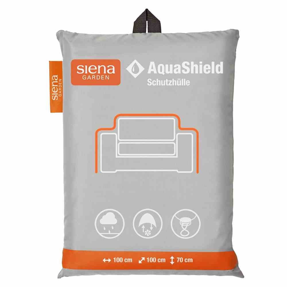 Thumbnail - Siena Garden Schutzplane AquaShield Loungesesselhülle 100x100xH70 cm hellgrau, 100% Polyester