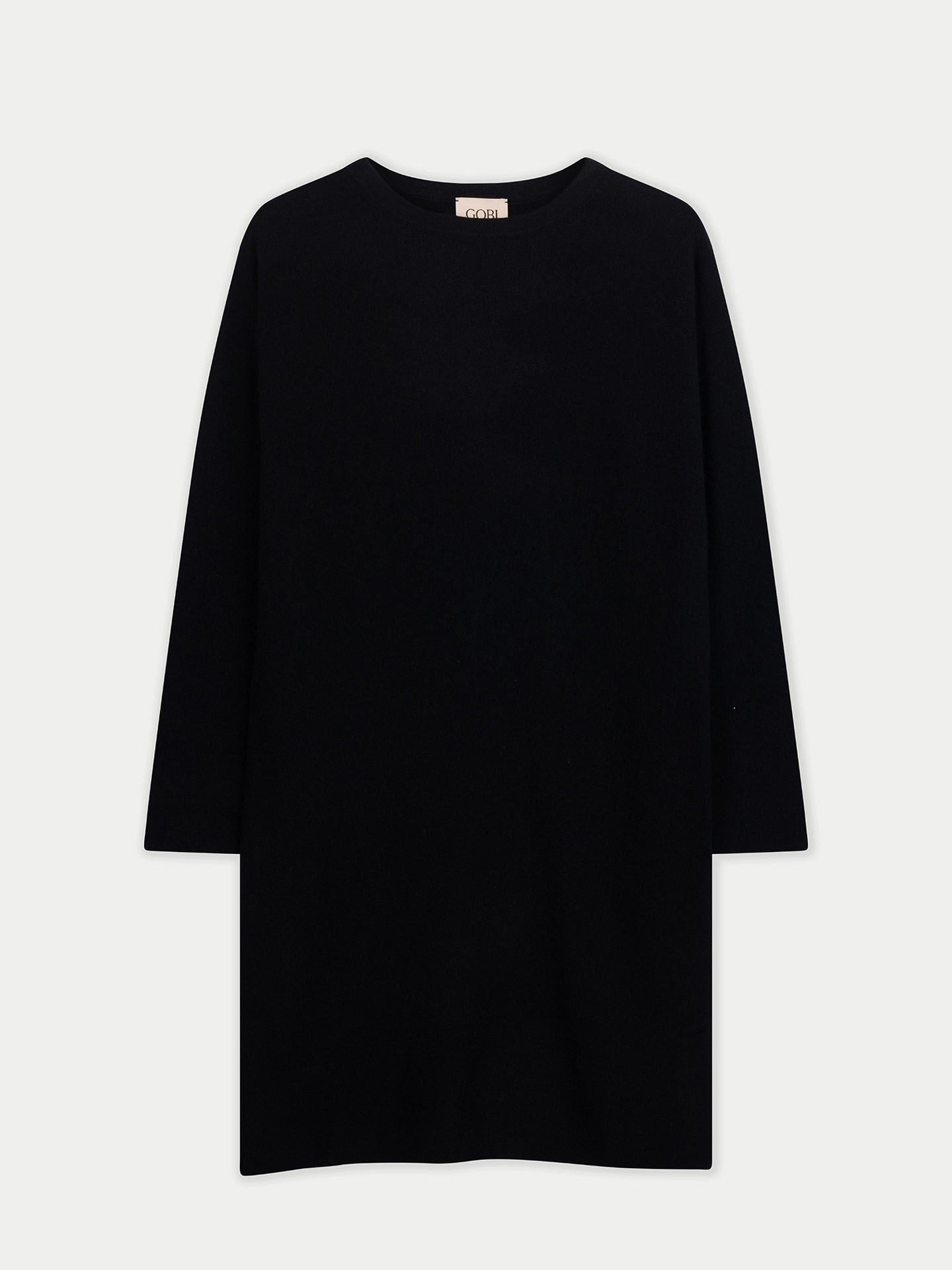 GOBI Cashmere Strickkleid Strickkleid mit Rundhalsausschnitt