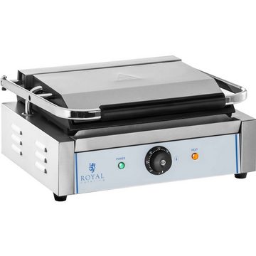 Royal Catering Kontaktgrill Kontaktgrill glatt 2.200 W Gastro Panini Toaster Elektro Grillplatte, 2200 W