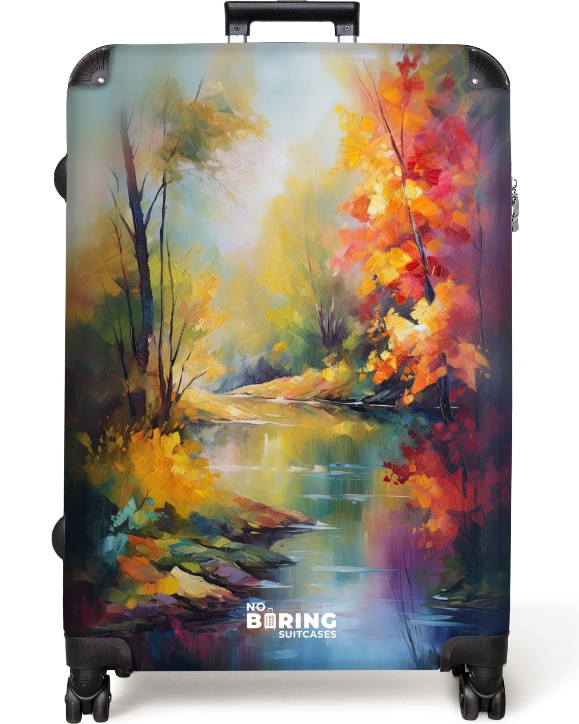 NoBoringSuitcases.com© Hartschalen-Trolley Landschaft - Ölgemälde - günstig online kaufen