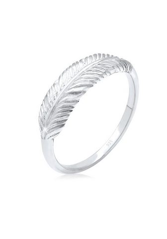 ELLI Кольцо »Silberring Feder 925 Ste...