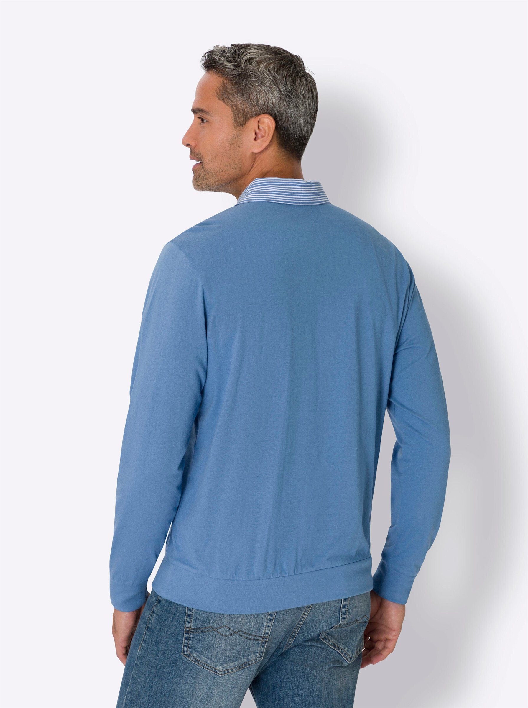 Sieh an! T-Shirt Langarm-Poloshirt Langarm günstig online kaufen