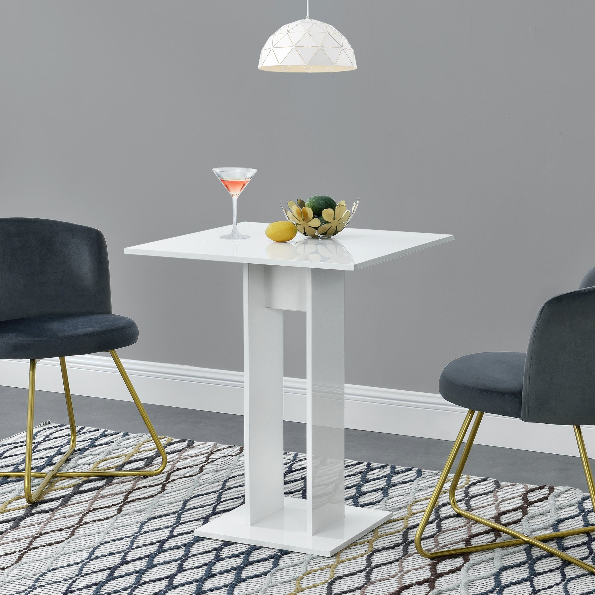 en.casa Küchentisch, »Lindesnes« Esstisch quadratisch 65x65x78cm günstig online kaufen