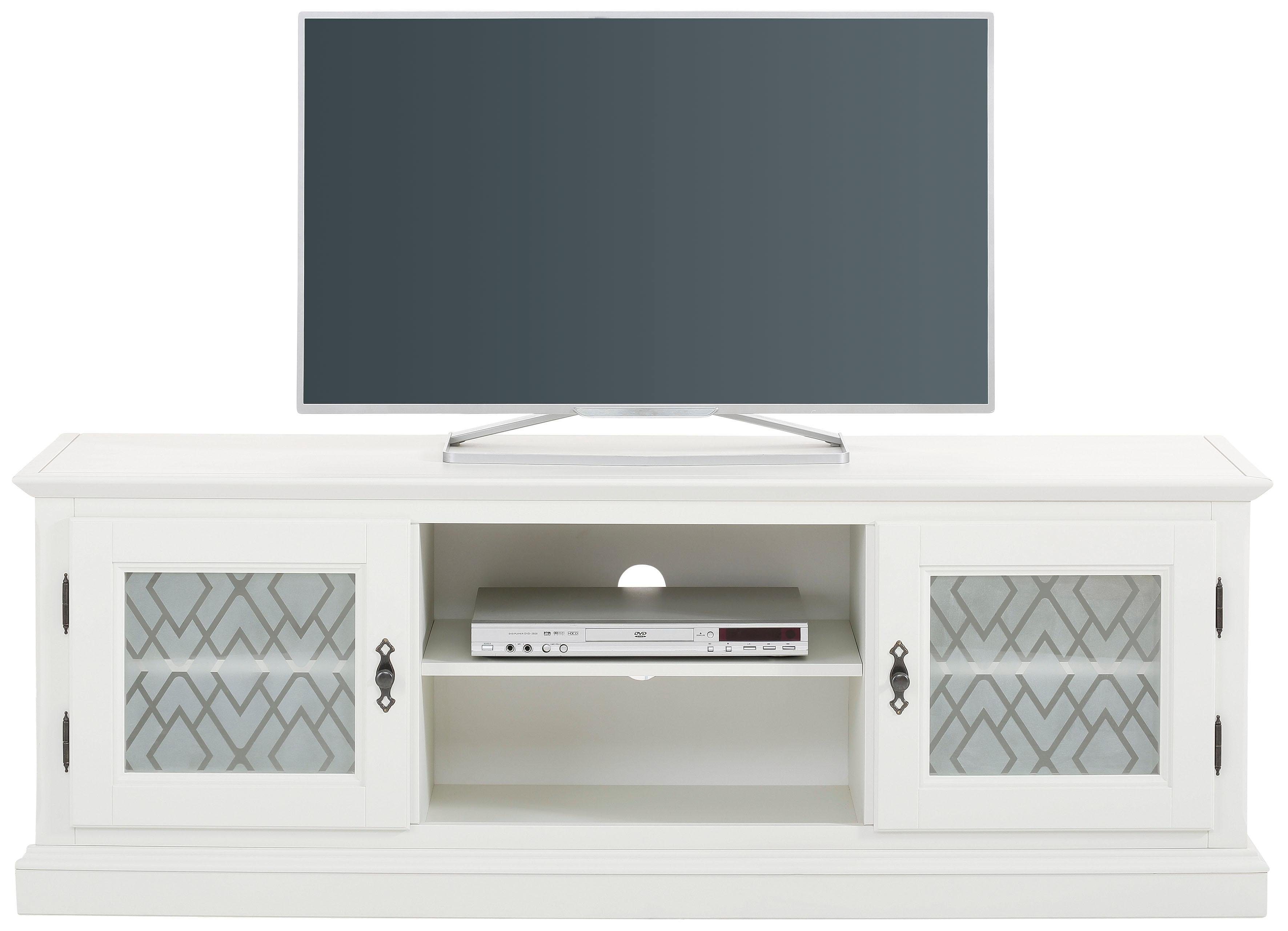 Premium collection by Home affaire Lowboard »Kodia« 159 cm breit, mit grafisch verzierten Glaseinsätzen - Premium collection by Home affaire