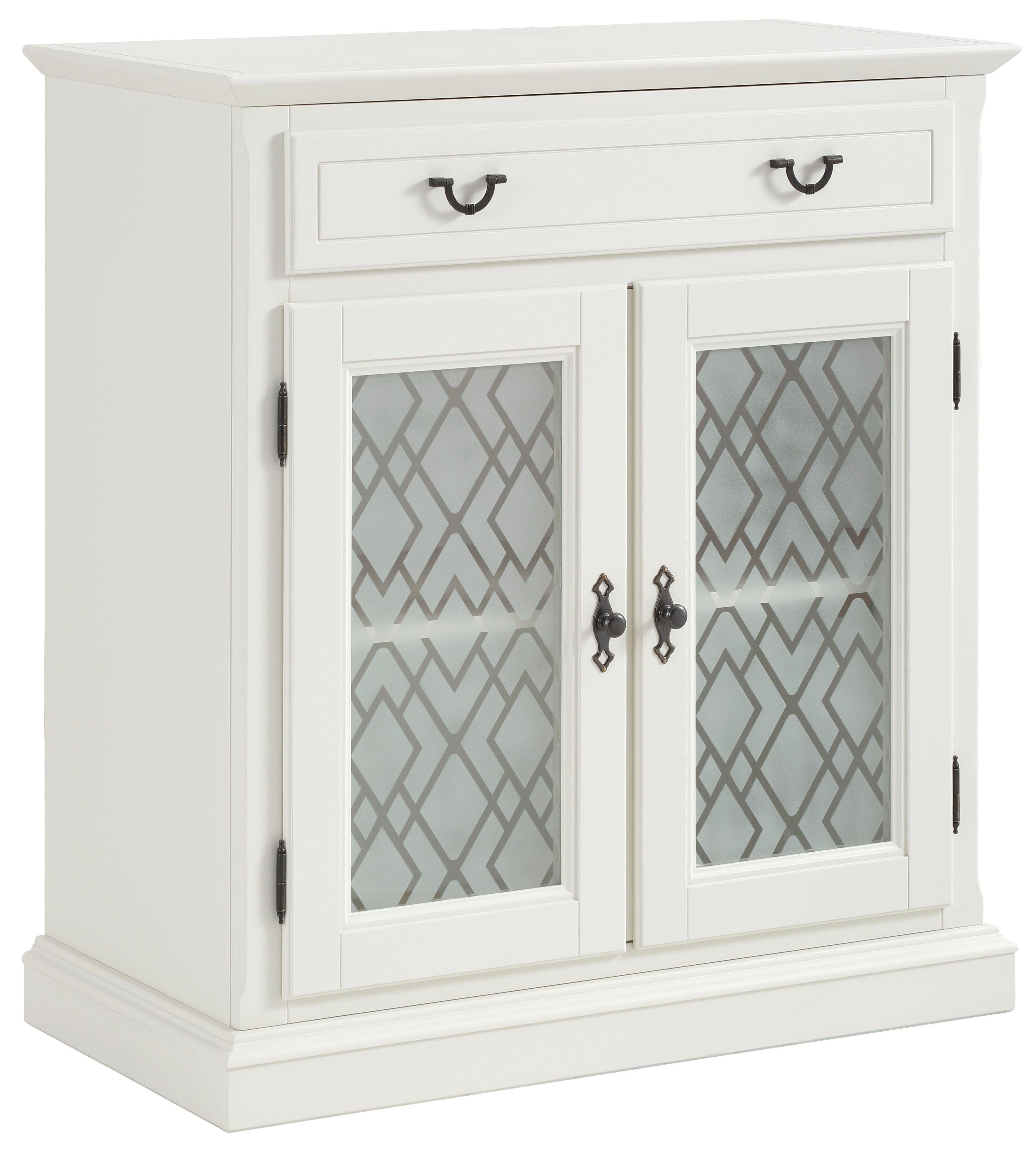 Premium collection by Home affaire Kommode »Kodia«, mit schönem Glasmuster auf den Türfronten, 2-türig, 89 cm breit-kaufen