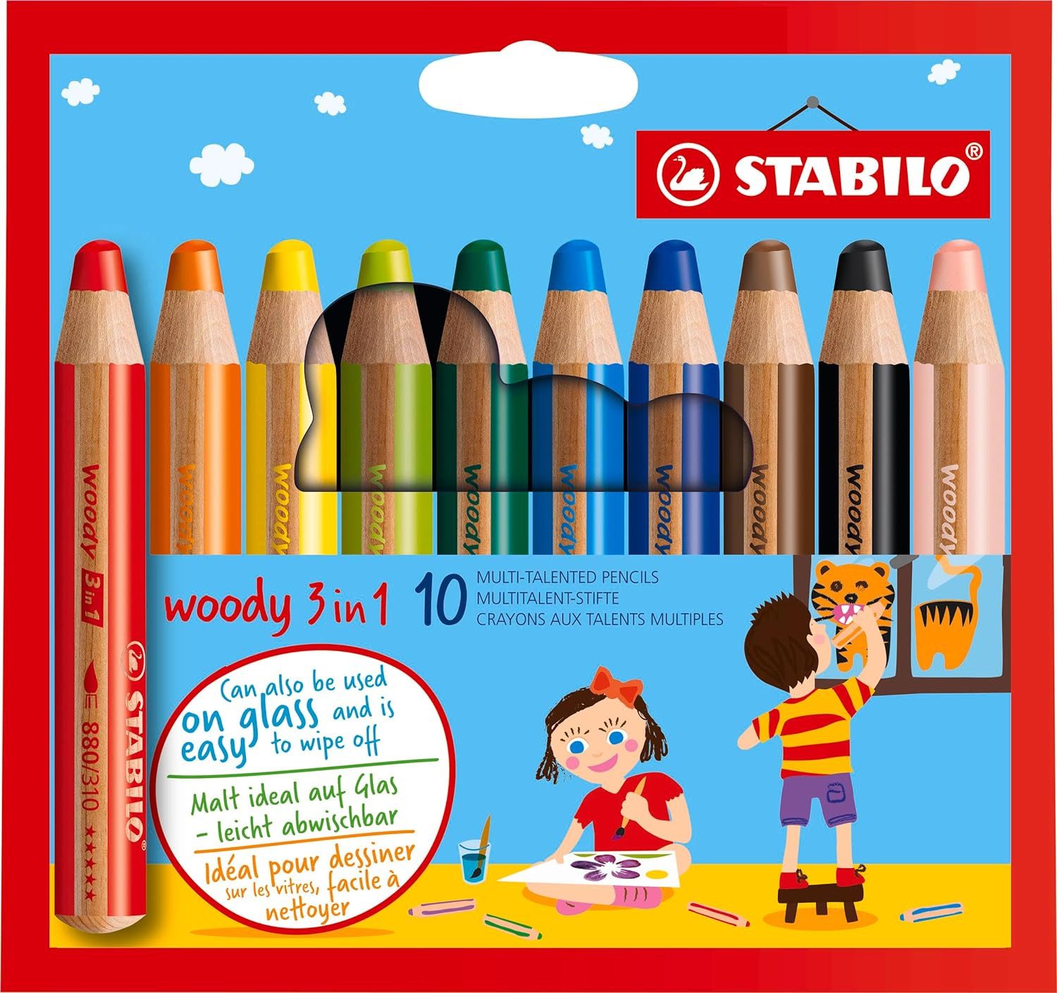 Buntstift Woody 3 in 1