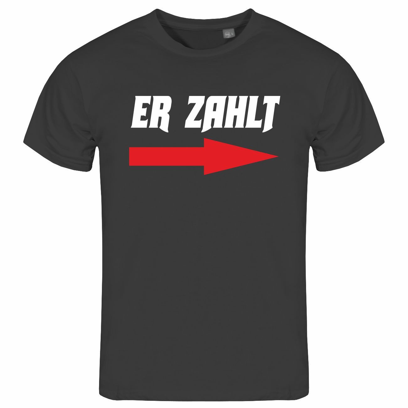 Print-Shirt Herren T-Shirt Er zahlt