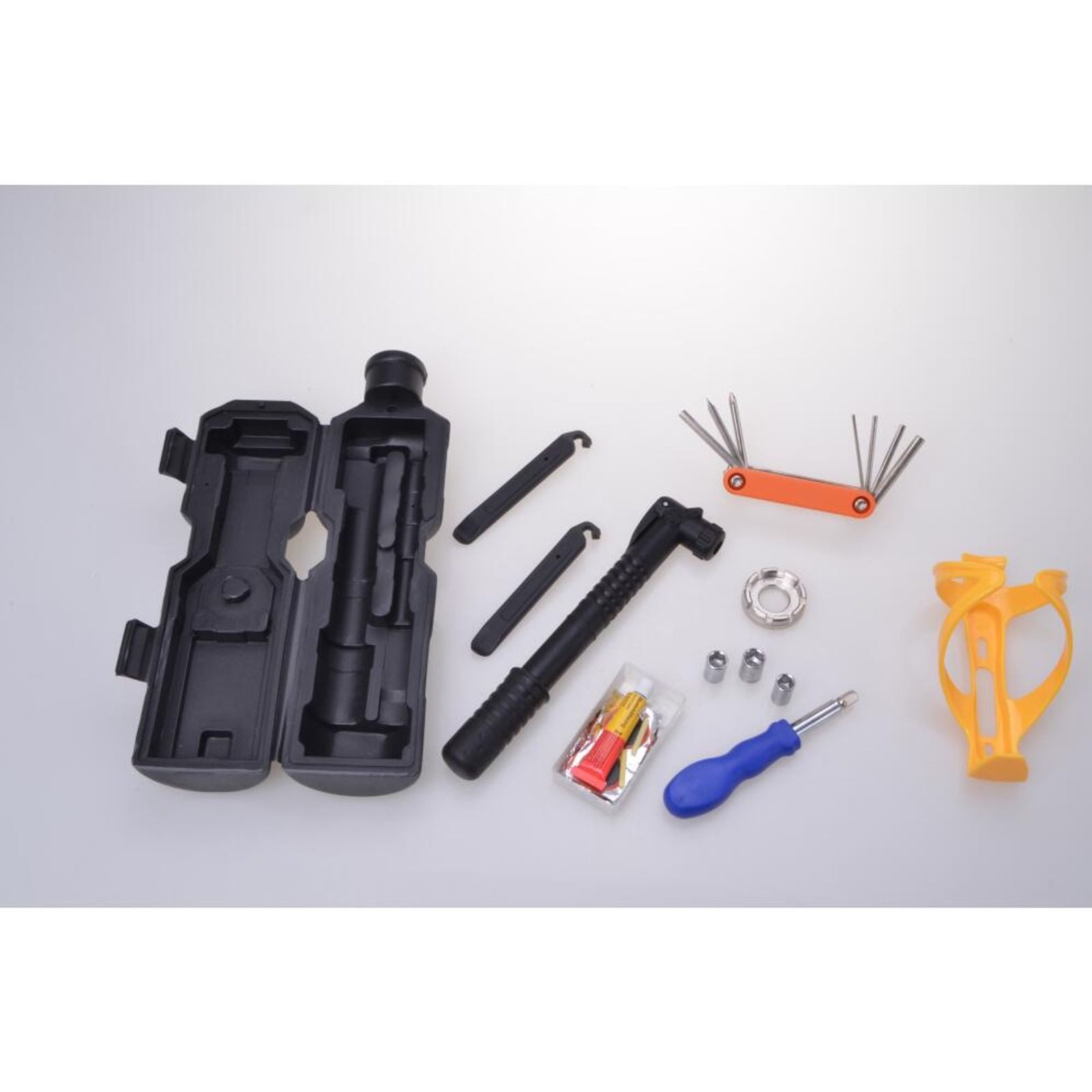 Diedrich Filmer GmbH Fahrradwerkzeugset Set Filmer Fahrradwerkzeug Reparatur Pannen Luftpumpe Schraubendreher