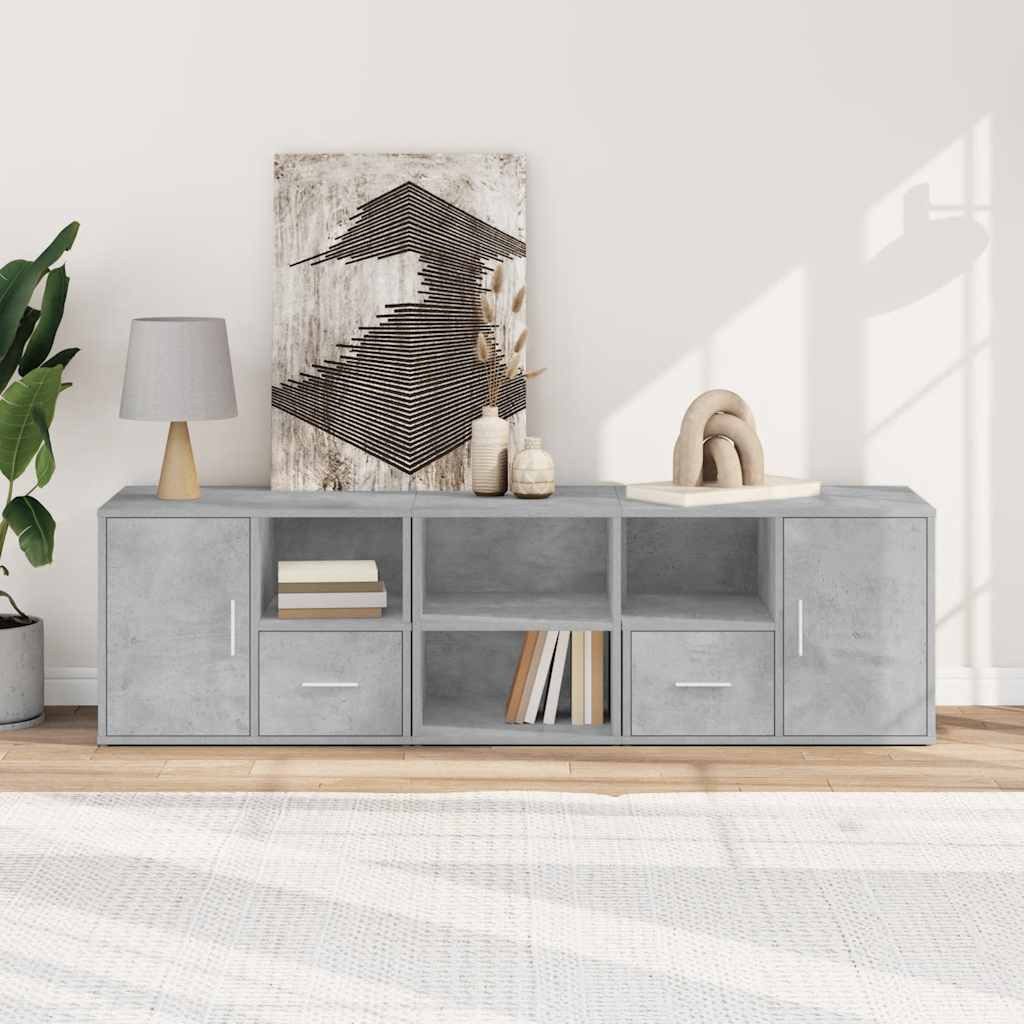 vidaXL Schuhschrank Eckregal Betongrau 160x40x45 cm günstig online kaufen