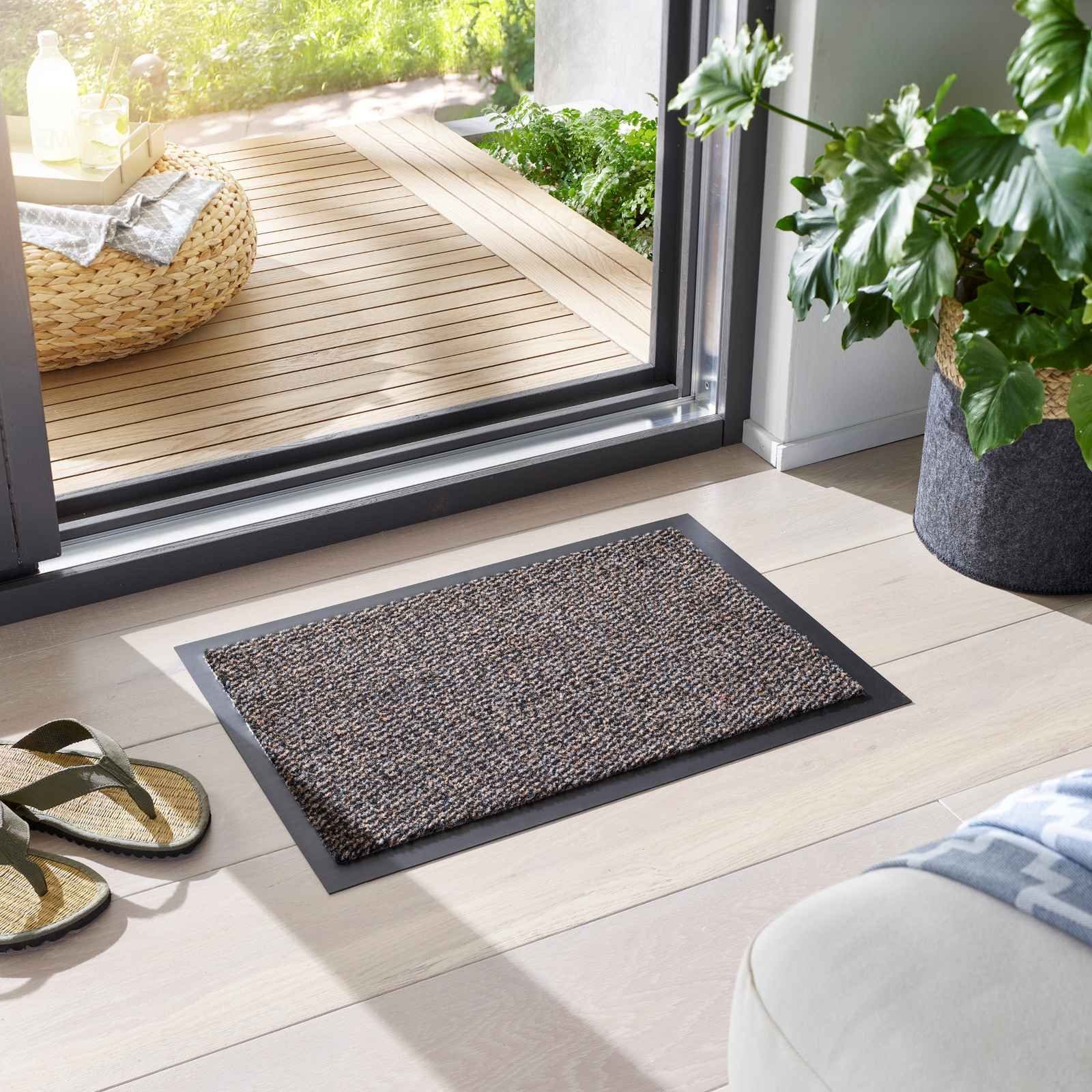 TaraCarpet Fußmatte Schmutzfangmatte Azurit, rechteckig, Höhe: günstig online kaufen