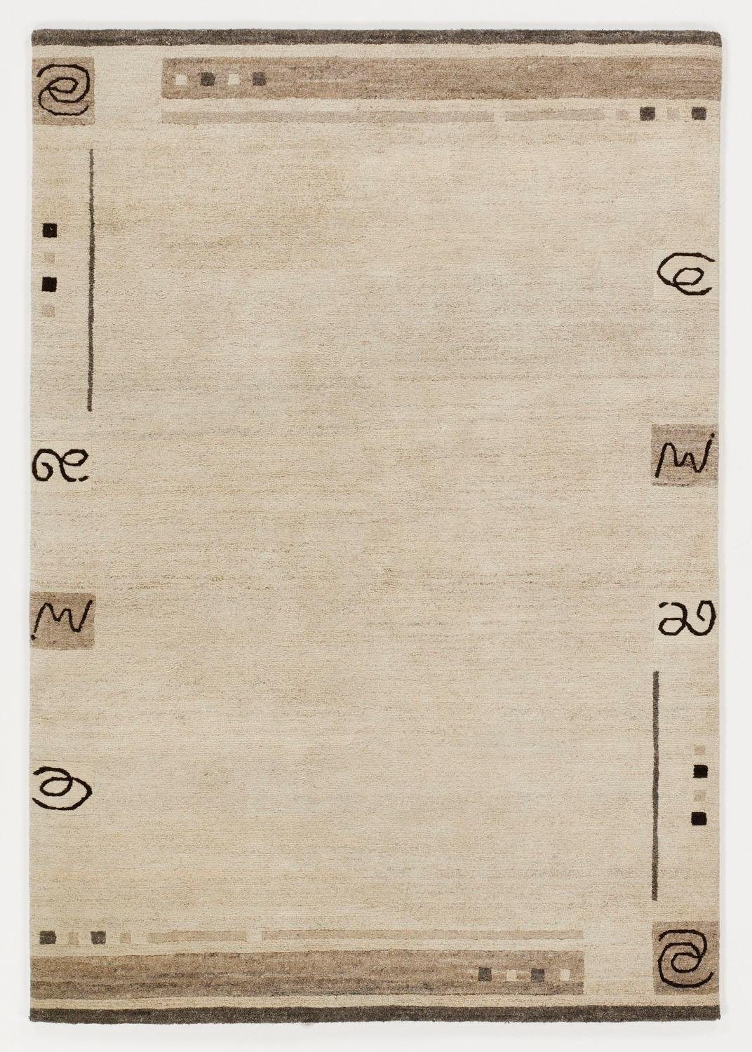 Wollteppich »Davina Malpi«, OCI DIE TEPPICHMARKE, rechteckig, Höhe 20 mm, reine Wolle, handgeknüpft, Wohnzimmer-HomeTrends