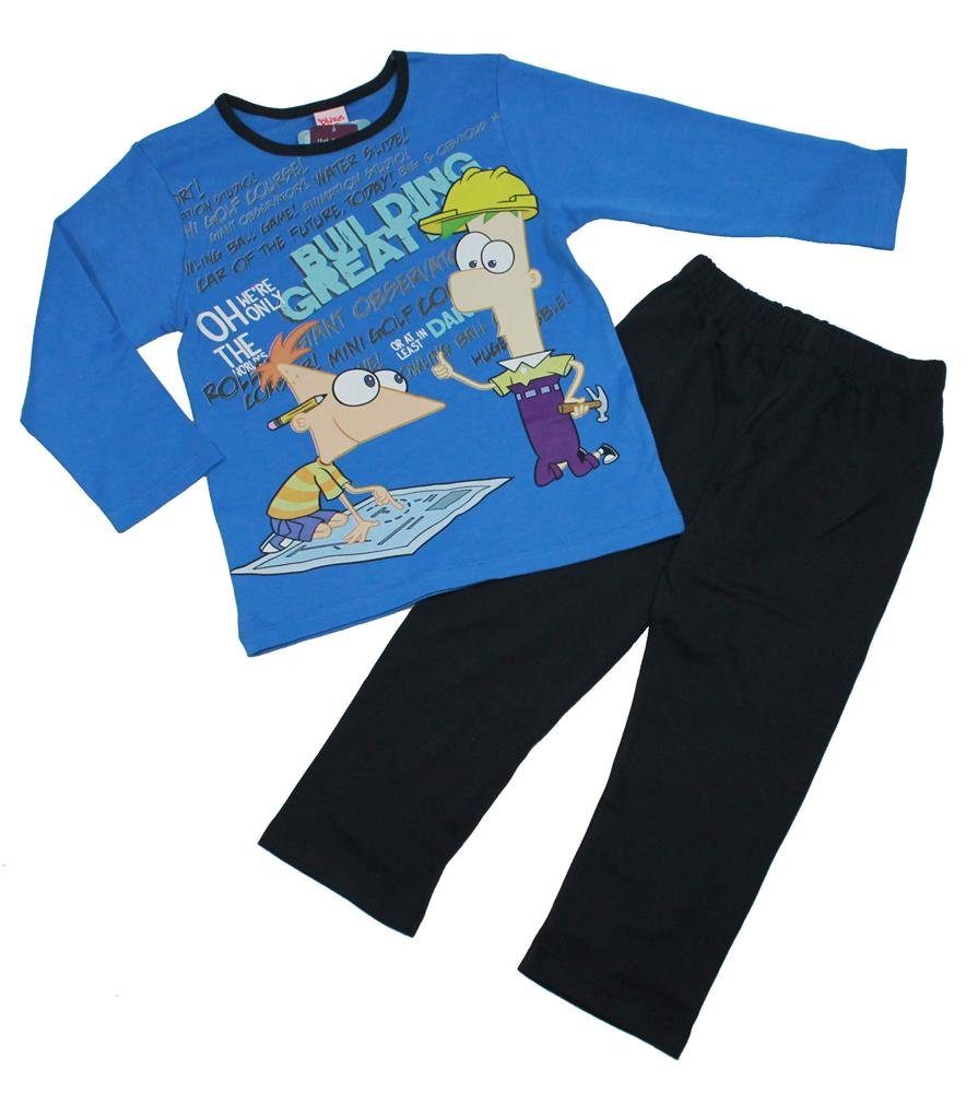 Phineas & Ferb Pyjama Phineas & Ferb Schlafanzug Pyjama lang (2 tlg)