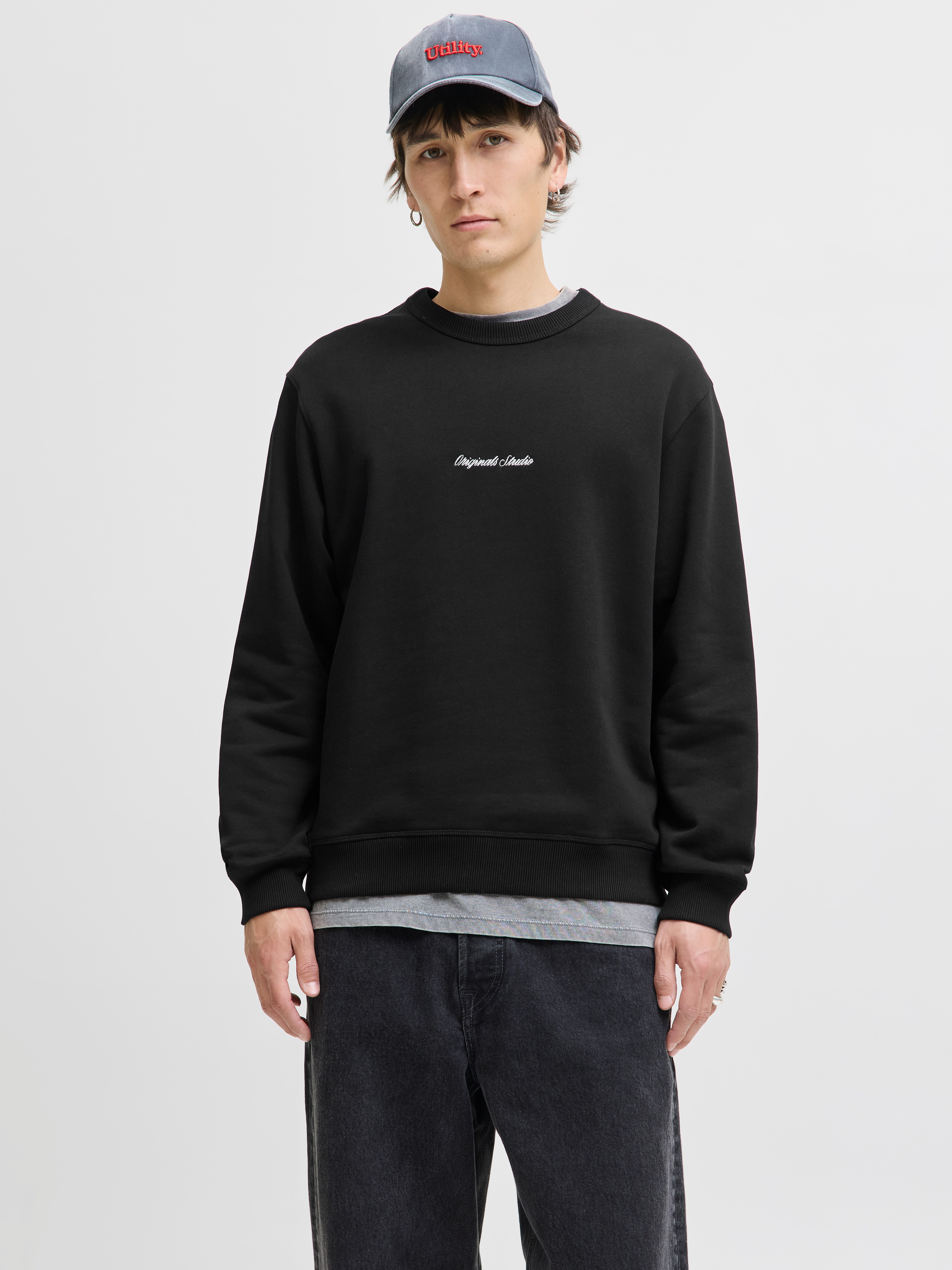 Jack & Jones Sweatshirt JORNORREBRO EMB SWEAT CREW NOOS mit Logo Print günstig online kaufen
