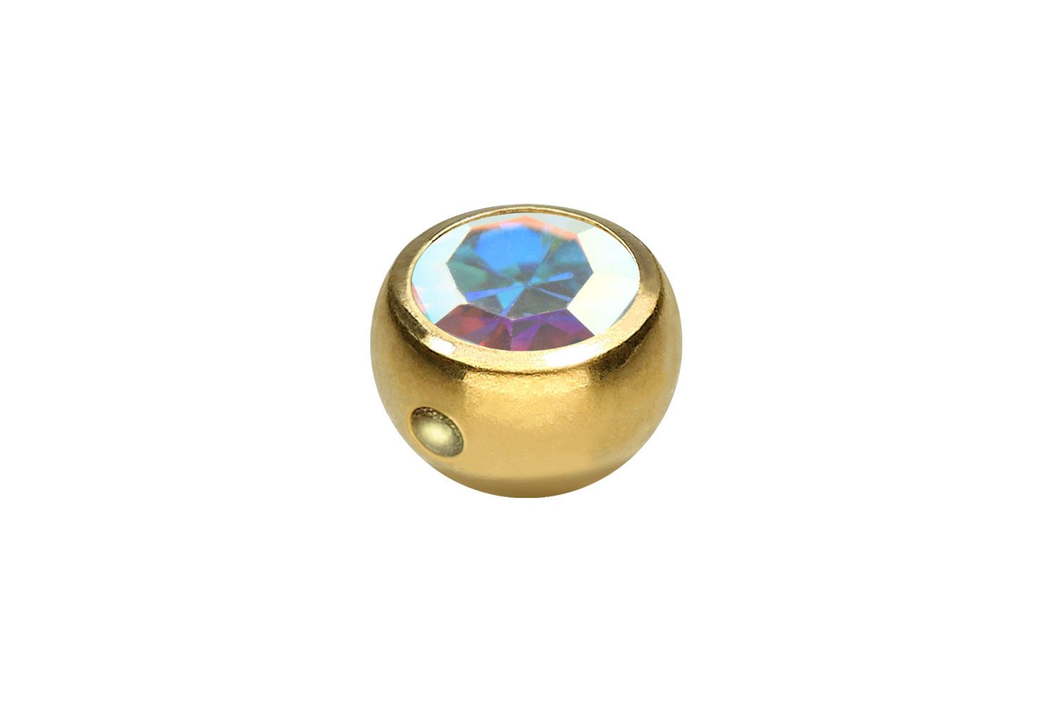 PIERCINGLINE Piercing-Set Chirurgenstahl Klemmkugel KRISTALL (Klemm-Aufsätze, 1-tlg)