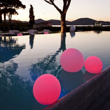 smart and green Smarte LED-Leuchte Leuctkugel Akku kabellos schwimmfähig App Control 50 cm, Lichtobjekt Deko Leuchte Akku LED Gartenlampe Außenbeluchtung