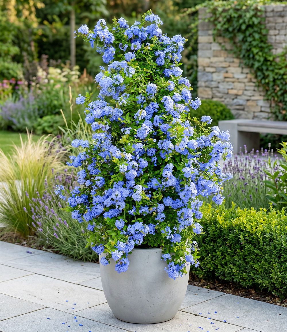 Balkonpflanze Zierstrauch 'Plumbago'