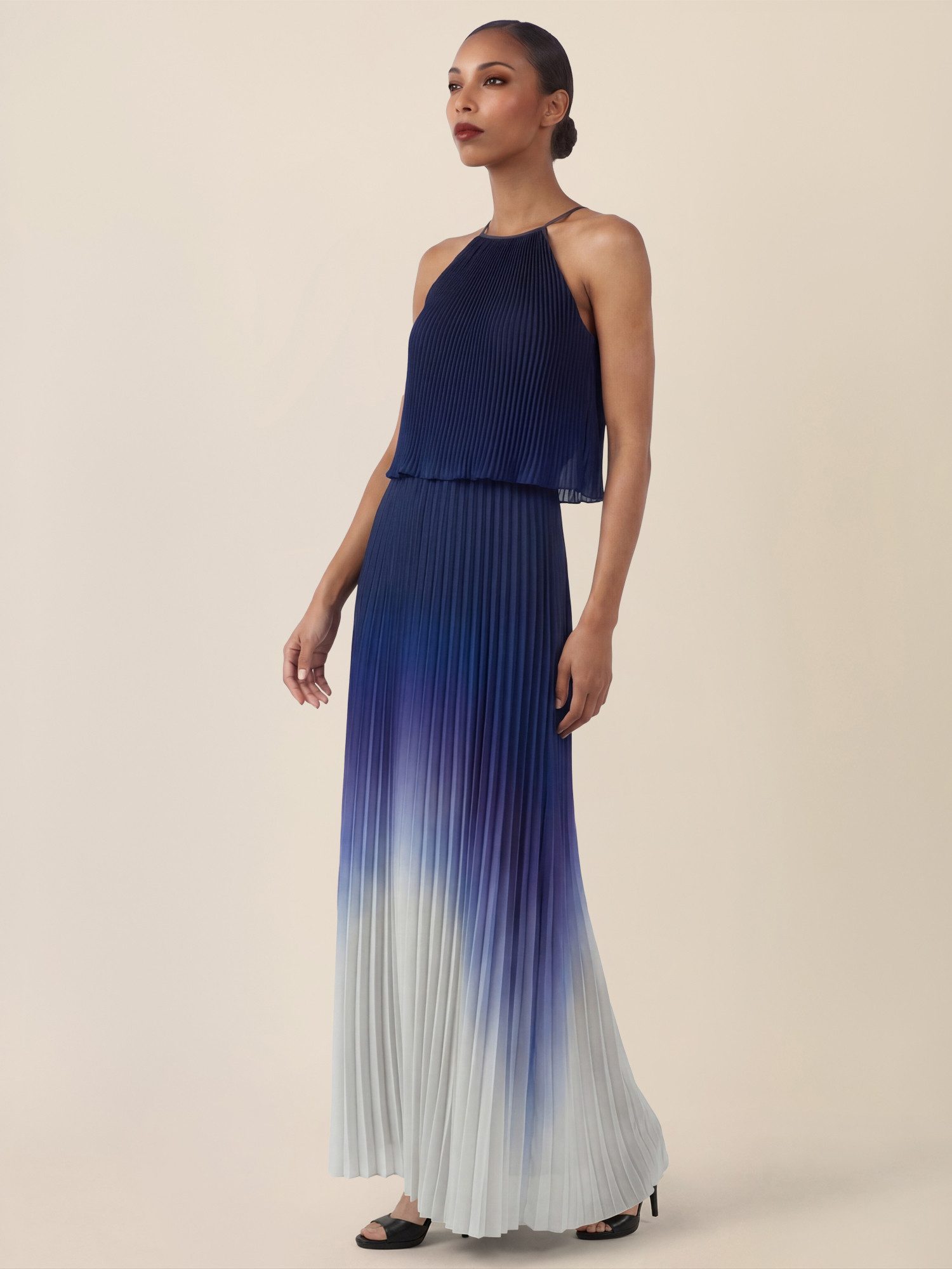 Apart Chiffonkleid mit Farbverlauf