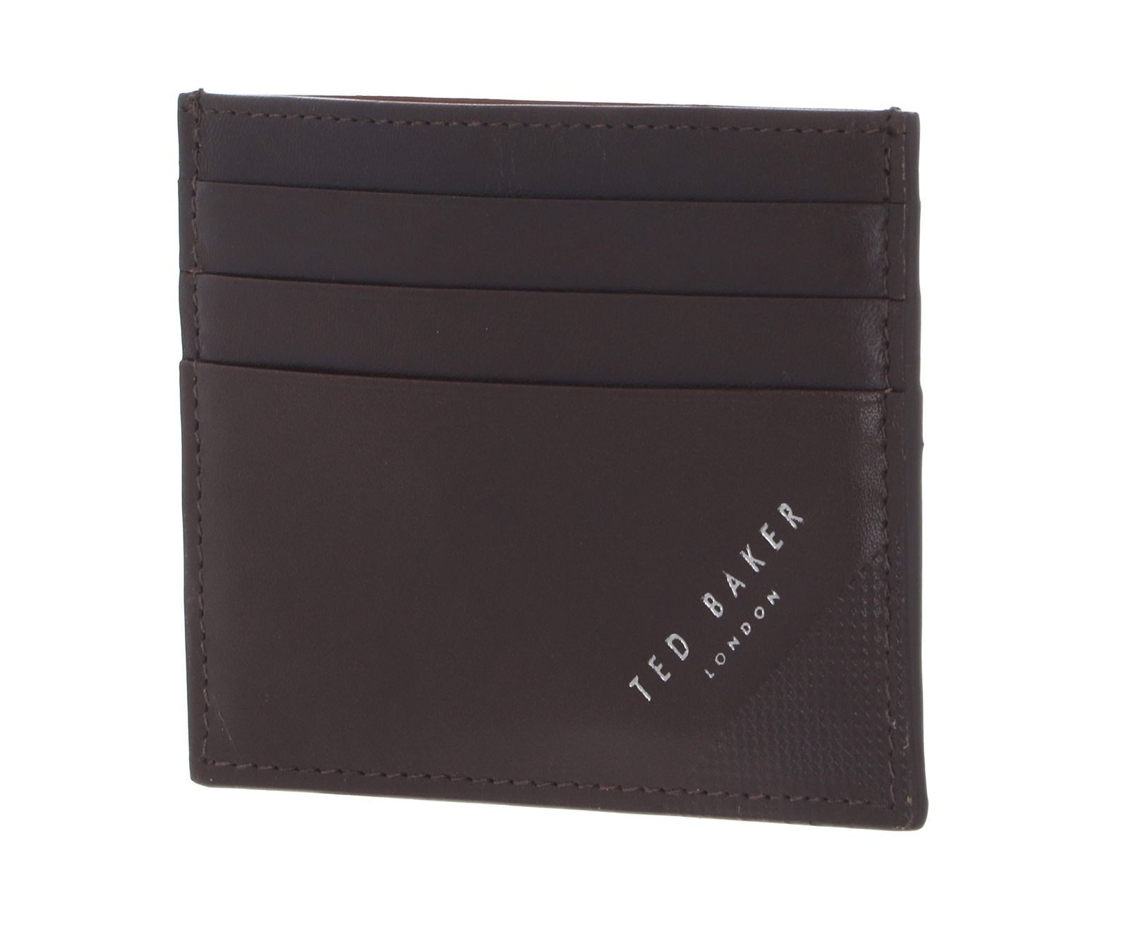 Ted Baker Kartenetui Embossed Corner Leather Cardholder, aus echtem Rindsleder mit RFID-Blocker Schutz
