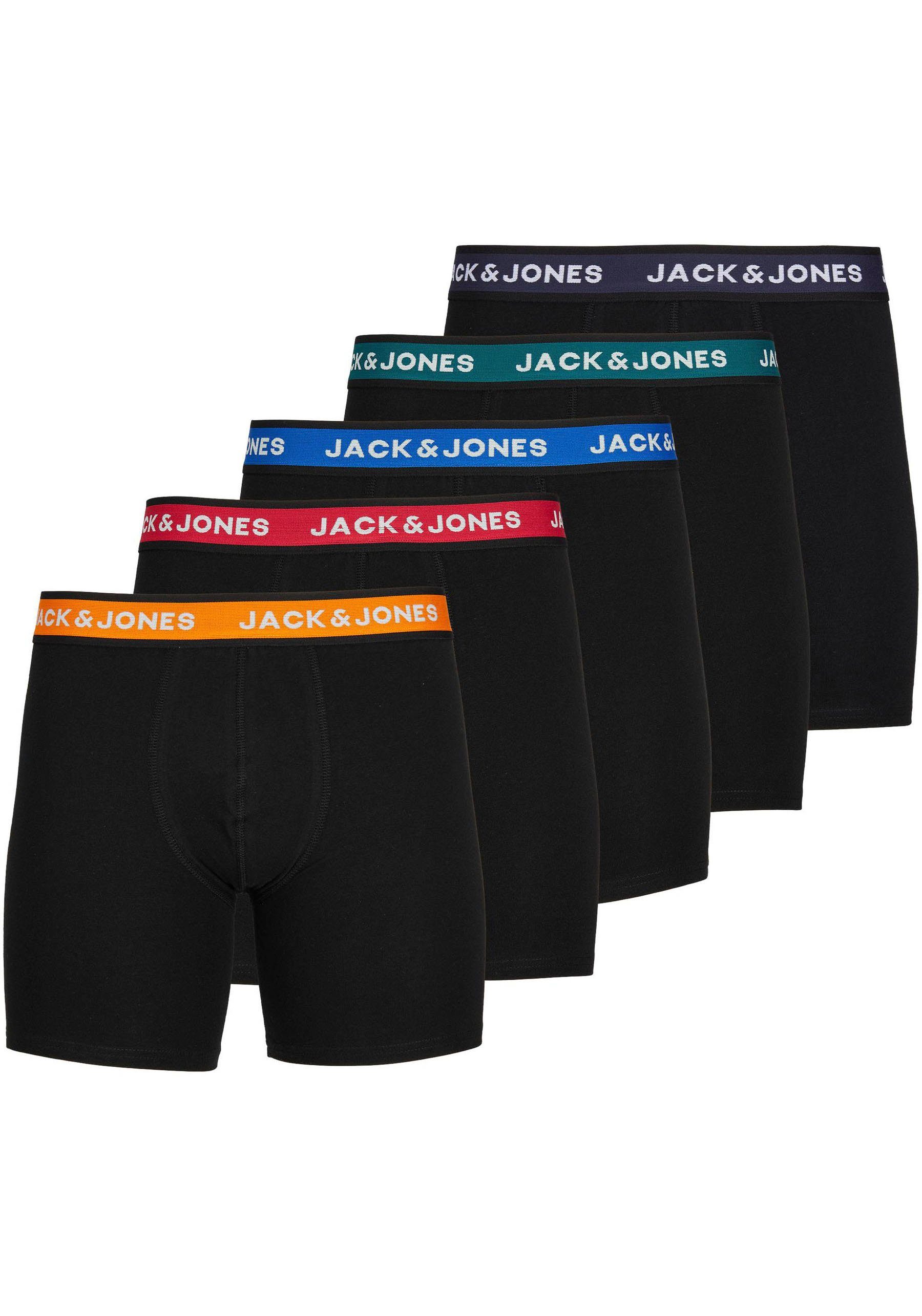 Jack & Jones Boxershorts JJ JACSOLID BOXER BRIEFS 5 P (Packung, 5-St)