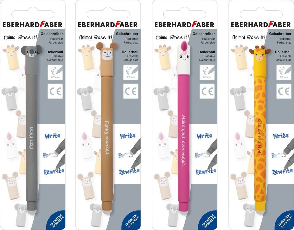 Eberhard Faber Gelschreiber Eberhard Faber Gelschreiber Animal BK Ko AF Ei Gi, 1 Stk.