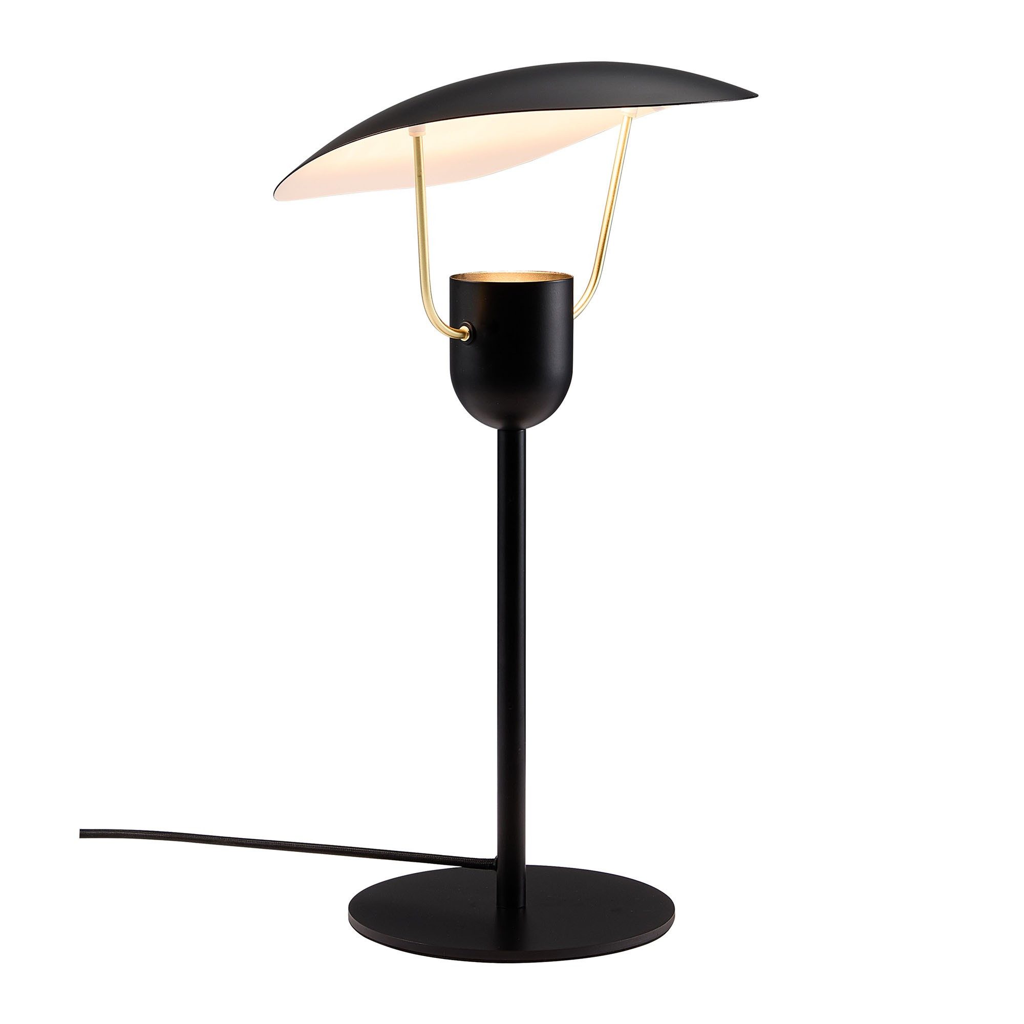 Nordlux Tischleuchte Fabiola Tischlampe DFTP Schwarz GU10 Moderner italienischer Stil, ohne Leuchtmittel