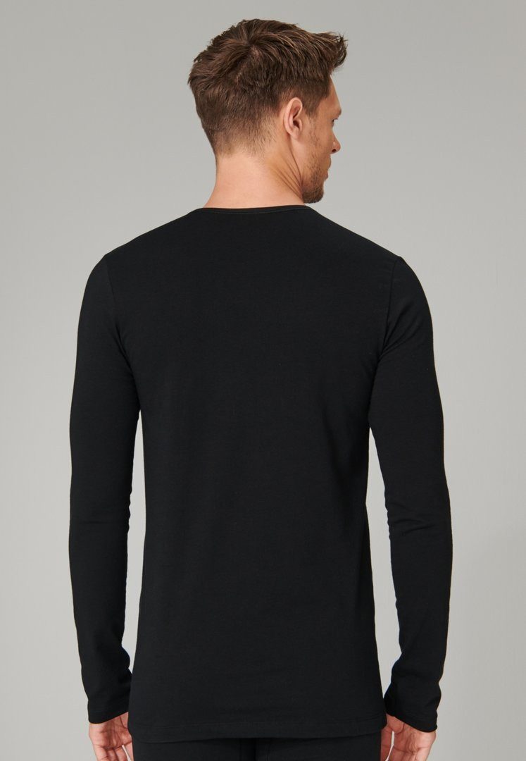 Schiesser Unterziehshirt 95/5 Long (Doppelpack) Single Jersey Qualität
