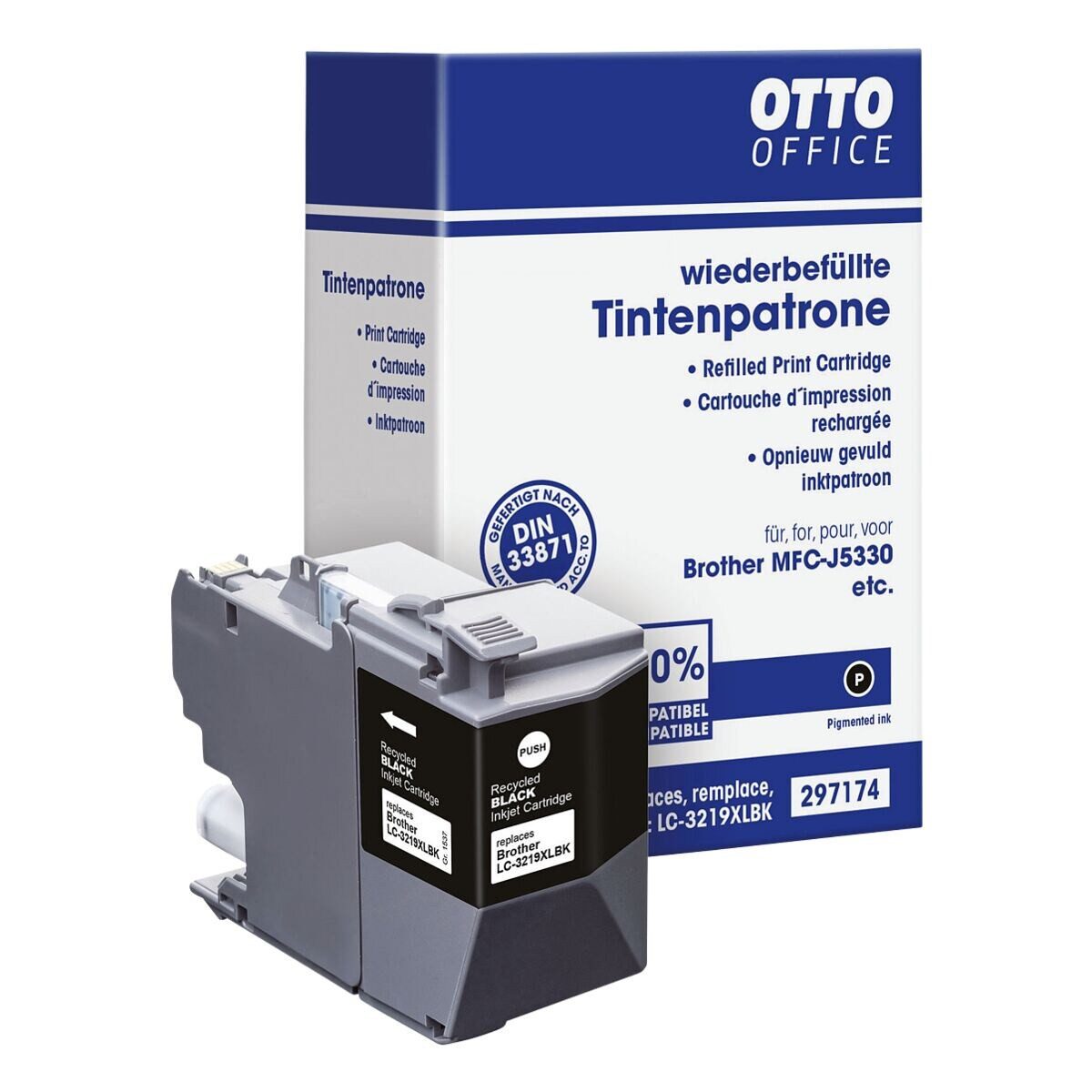 Otto Office LC-3219XLBK Tintenpatrone (ersetzt Brother »LC-3219XLBK«, schwarz)