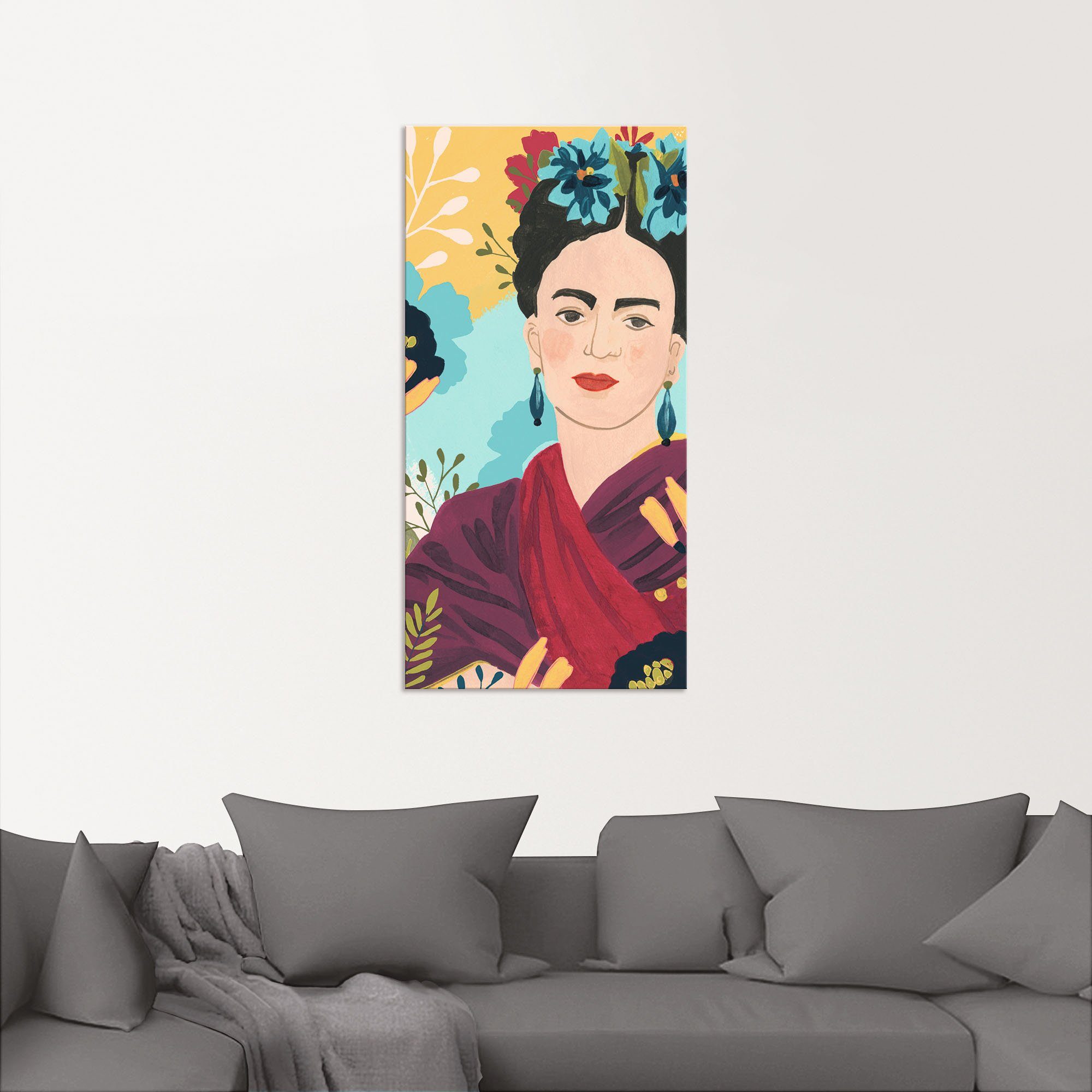 Artland Wandbild Poster von Frauen Alubild, B, oder Wandaufkleber Bilder Leinwandbild, (1 Größen als versch. Garten Fridas Collektion in St),