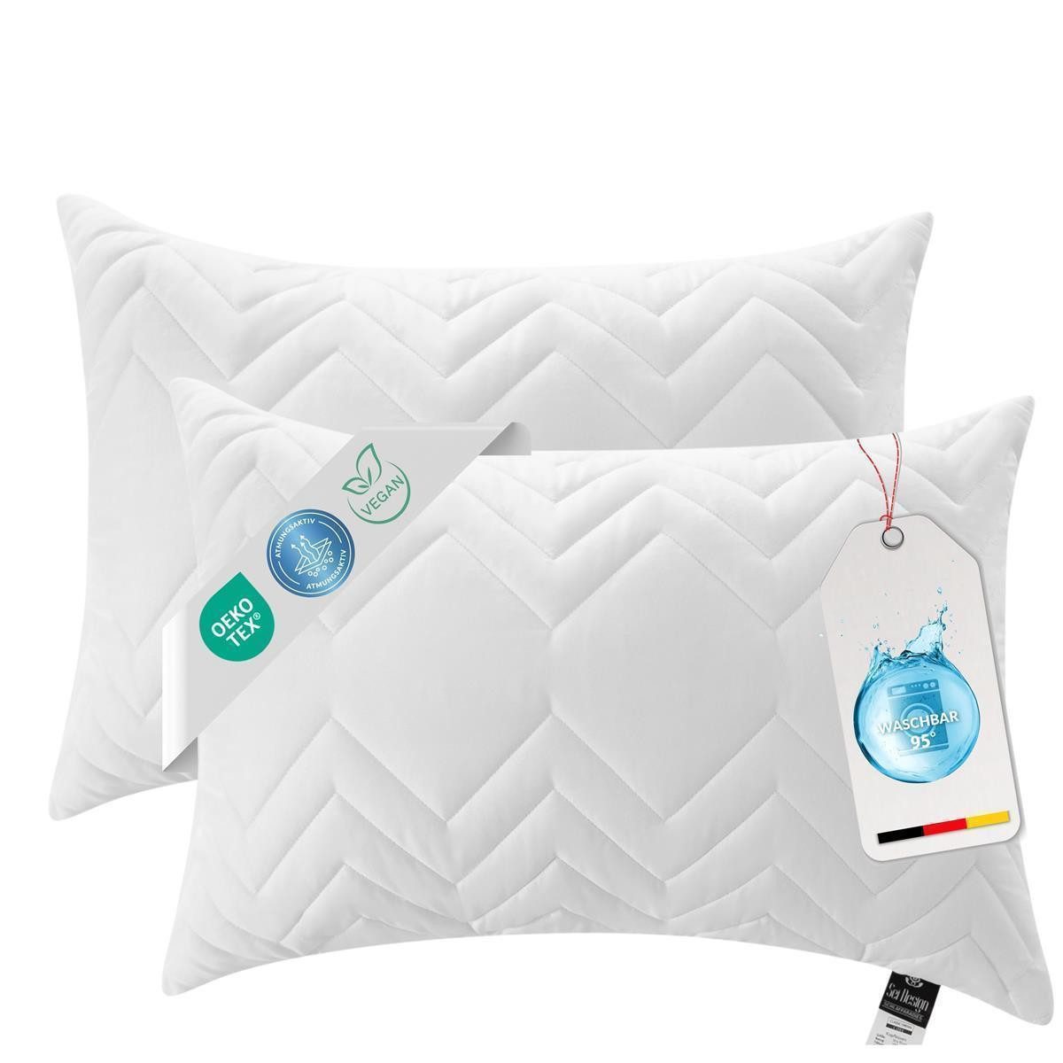 SEI Design Microfaserkissen Kopfkissen Kissen Zierkissen Sofakissen Nackens günstig online kaufen